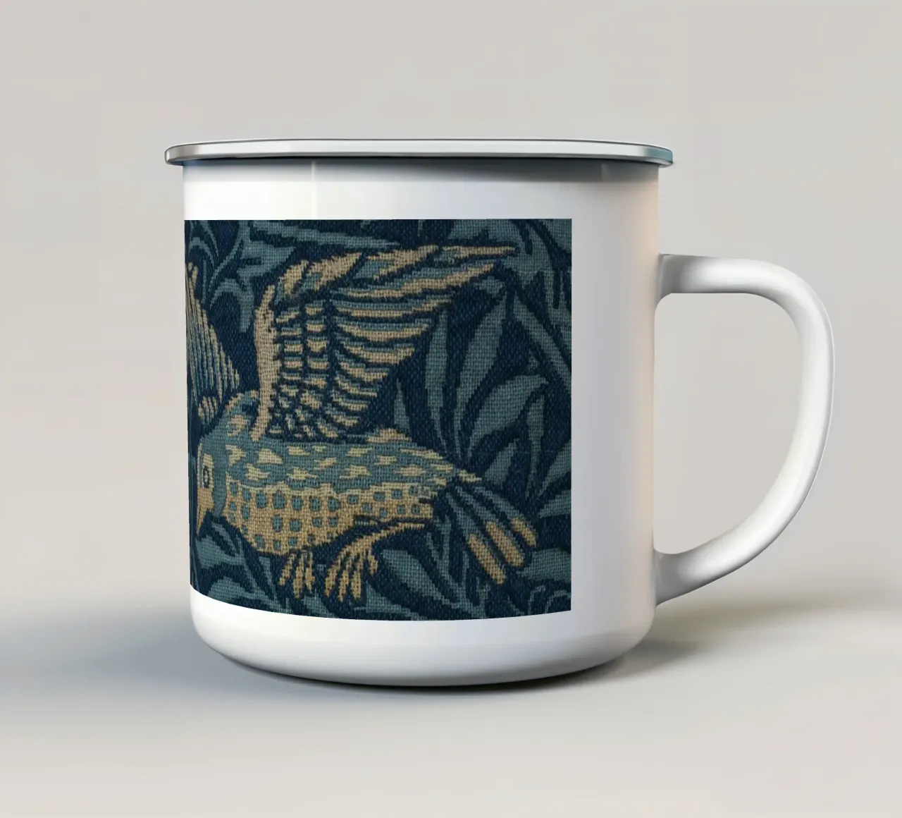 William Morris - Uccelli tazza in smalto da William Store