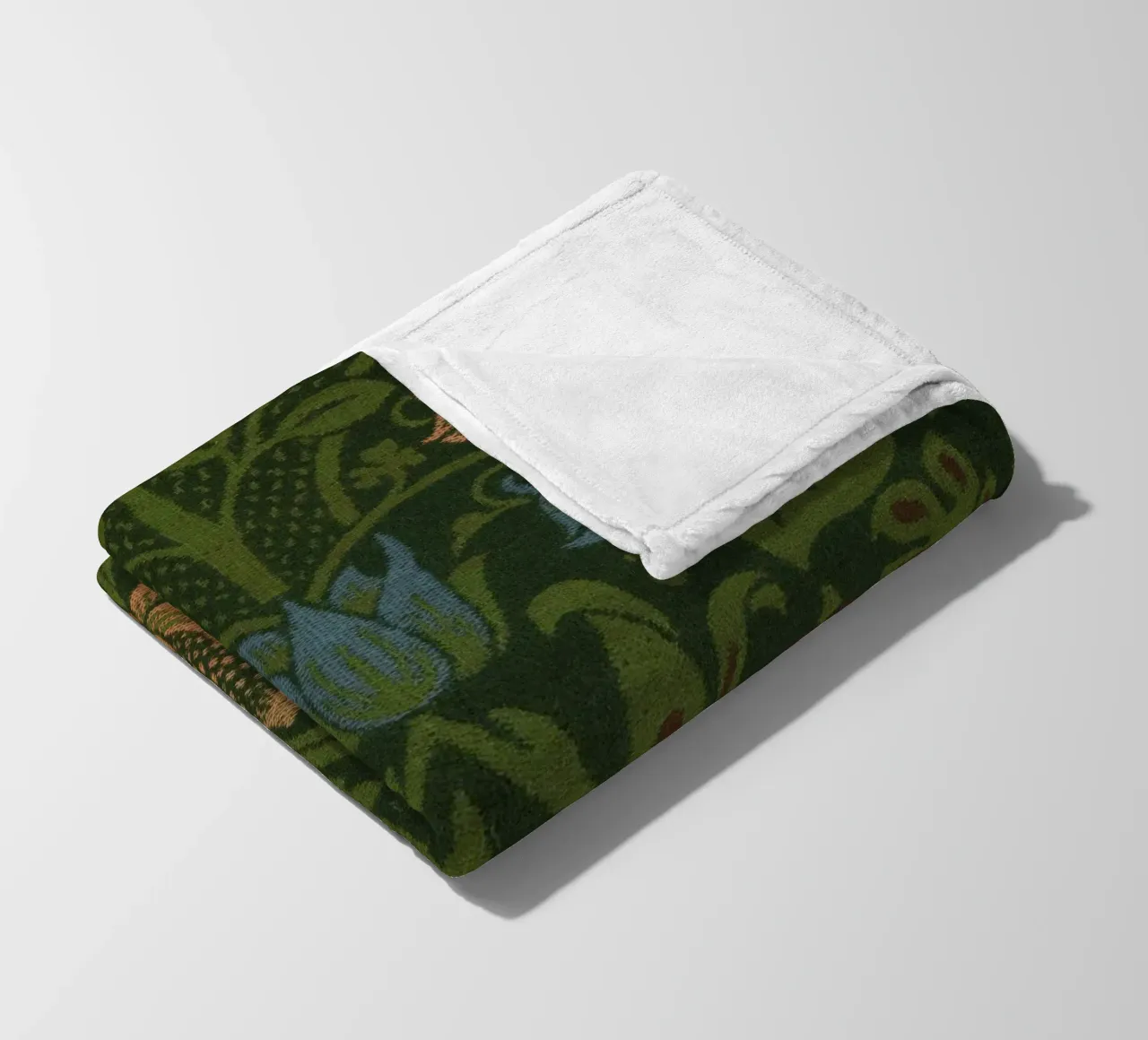 William Morris - Violetta e aquilegia, dettaglio coperta in pile da William Store