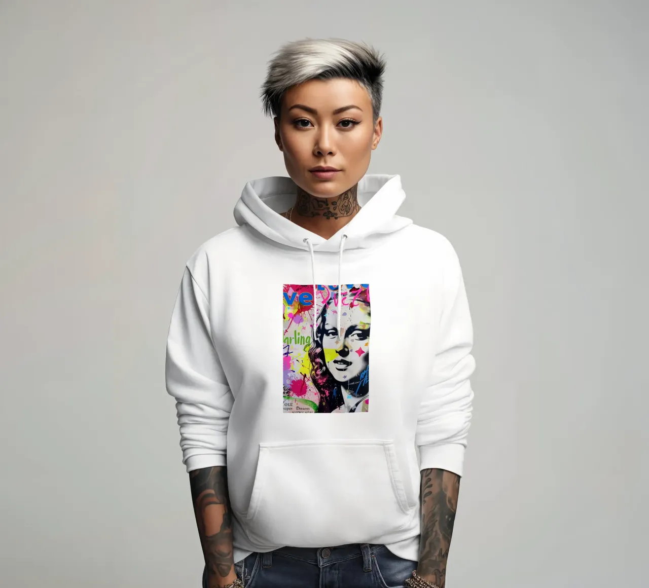 Mona Lisa pop-art sudadera con capucha de Carinaprint