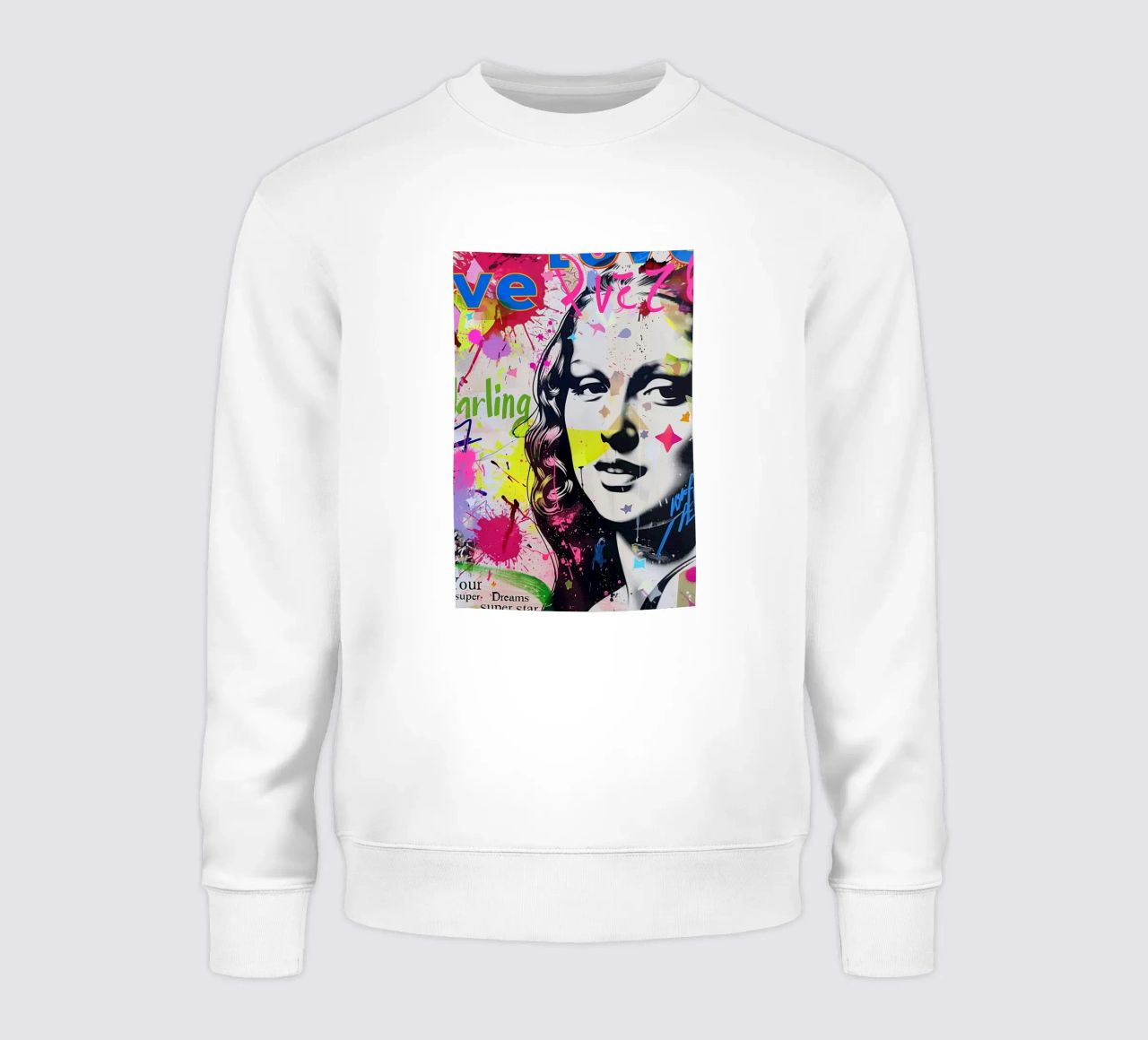 Monna Lisa pop-art felpa da Carinaprint