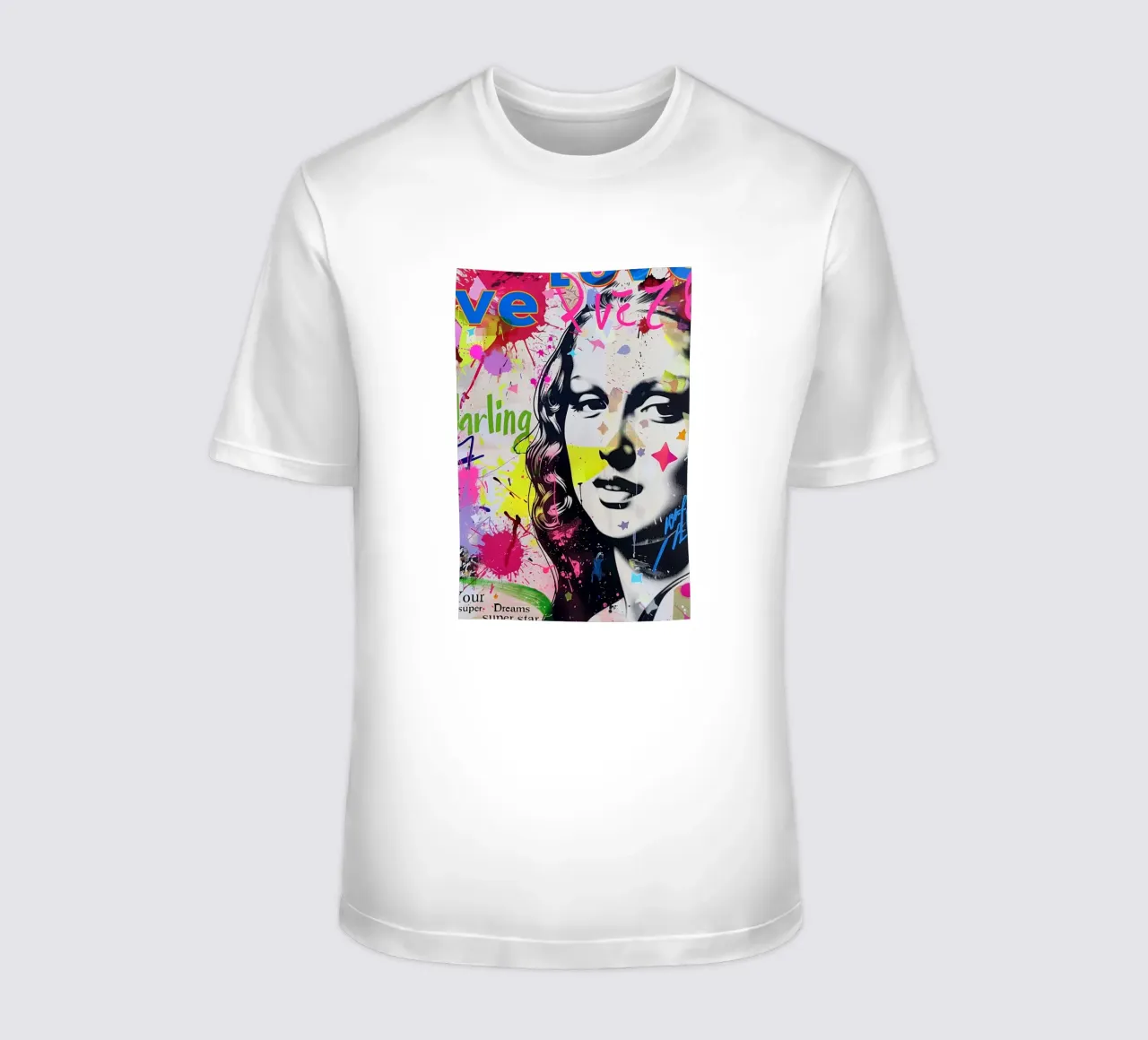 Monna Lisa pop-art t-shirt da Carinaprint