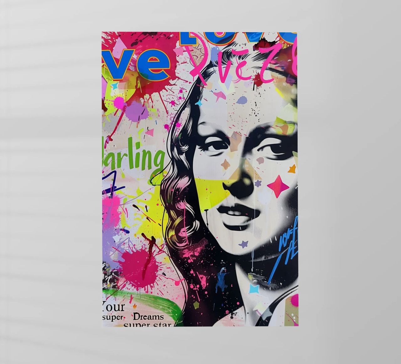 Monna Lisa pop-art pellicola backlit da Carinaprint