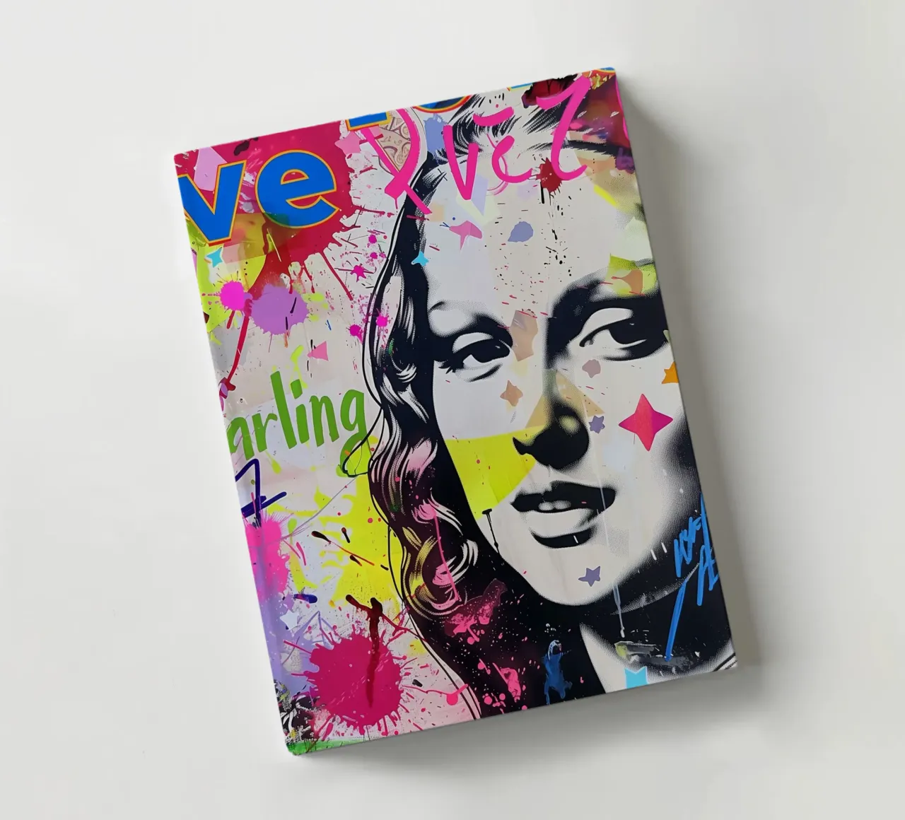Mona Lisa pop-art Notizbuch von Carinaprint