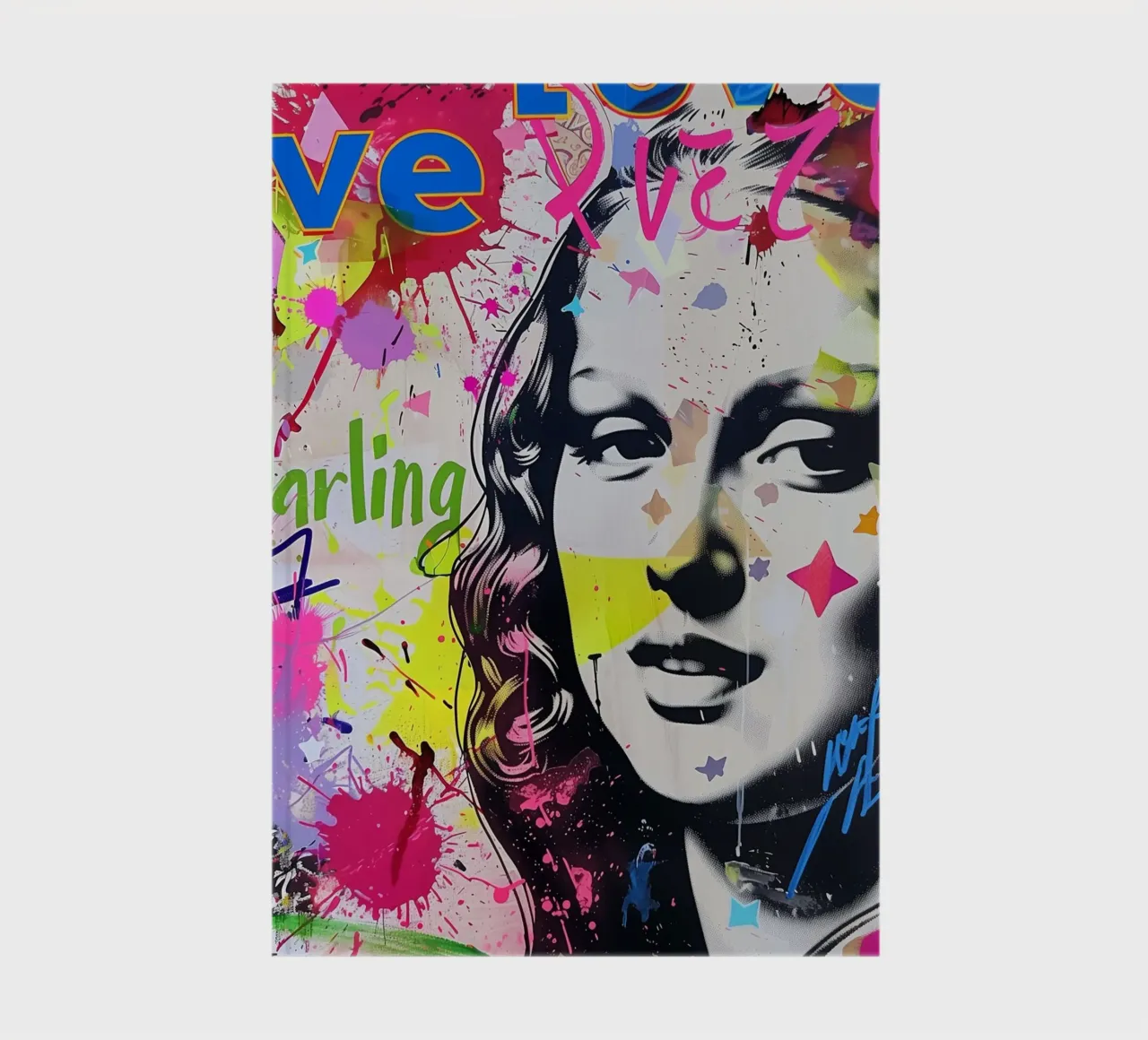Mona Lisa pop-art Notizbuch von Carinaprint