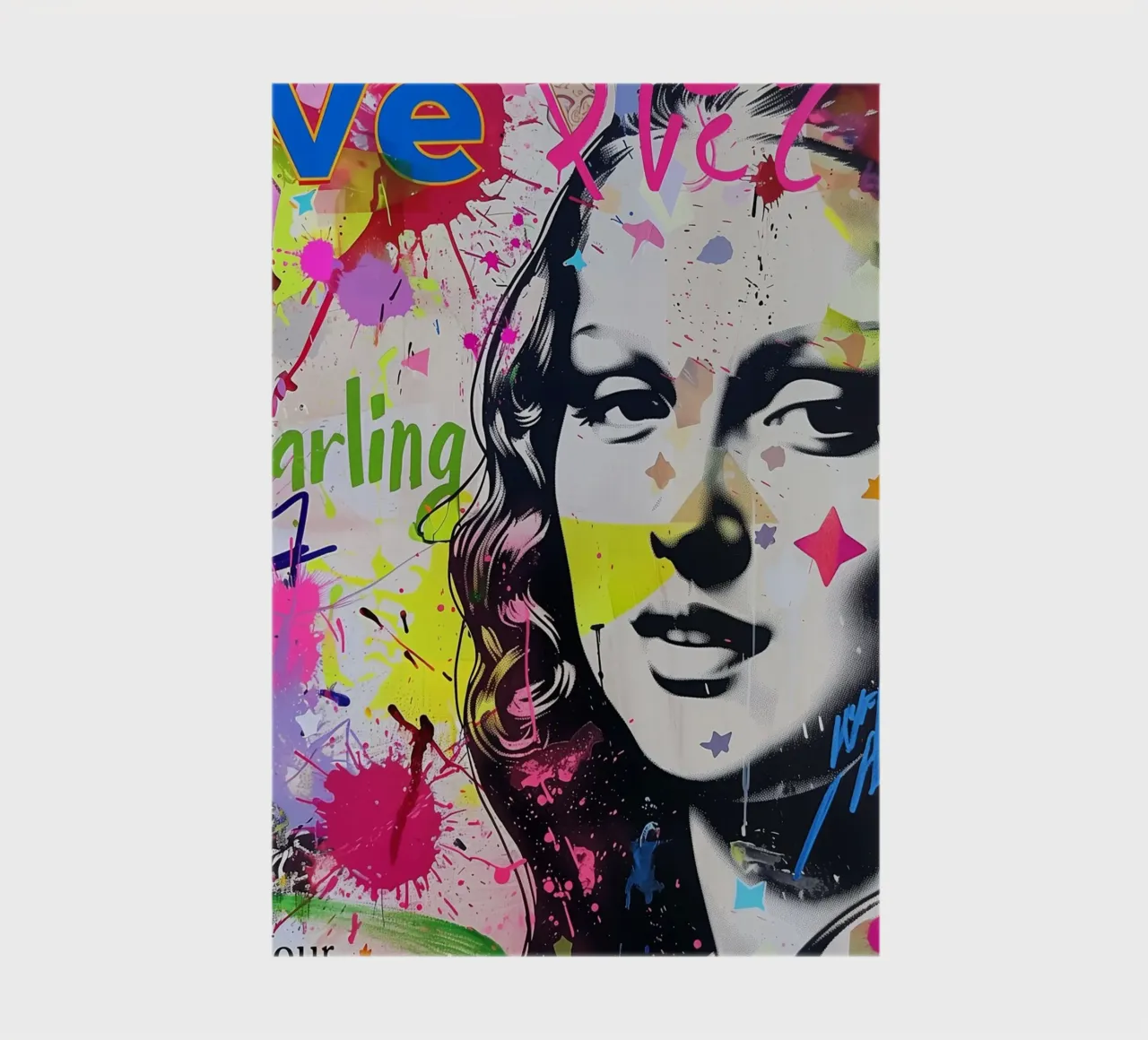 Mona Lisa pop-art Notizbuch von Carinaprint