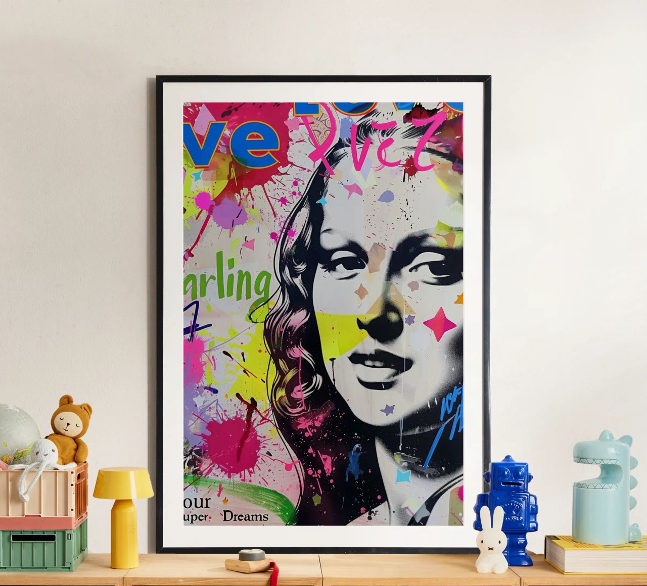 Mona Lisa pop-art poster by Carinaprint