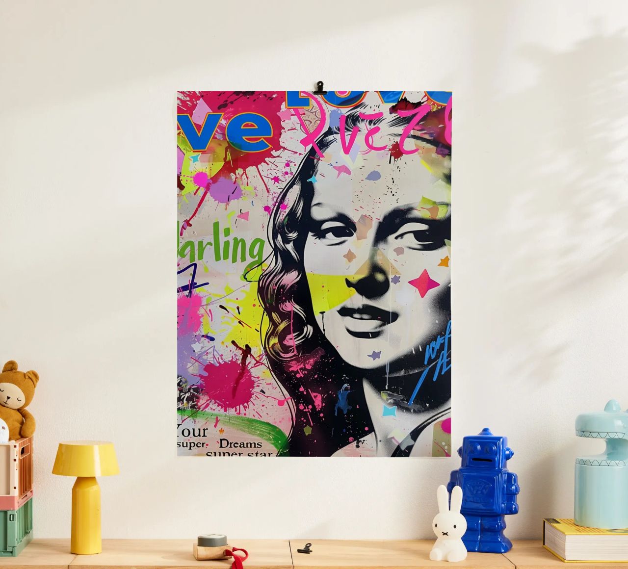 Mona Lisa pop-art poster by Carinaprint