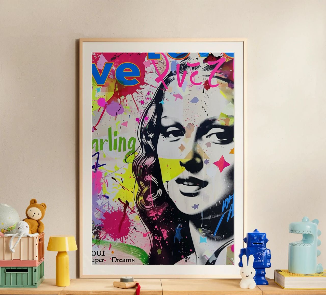 Mona Lisa pop-art poster by Carinaprint