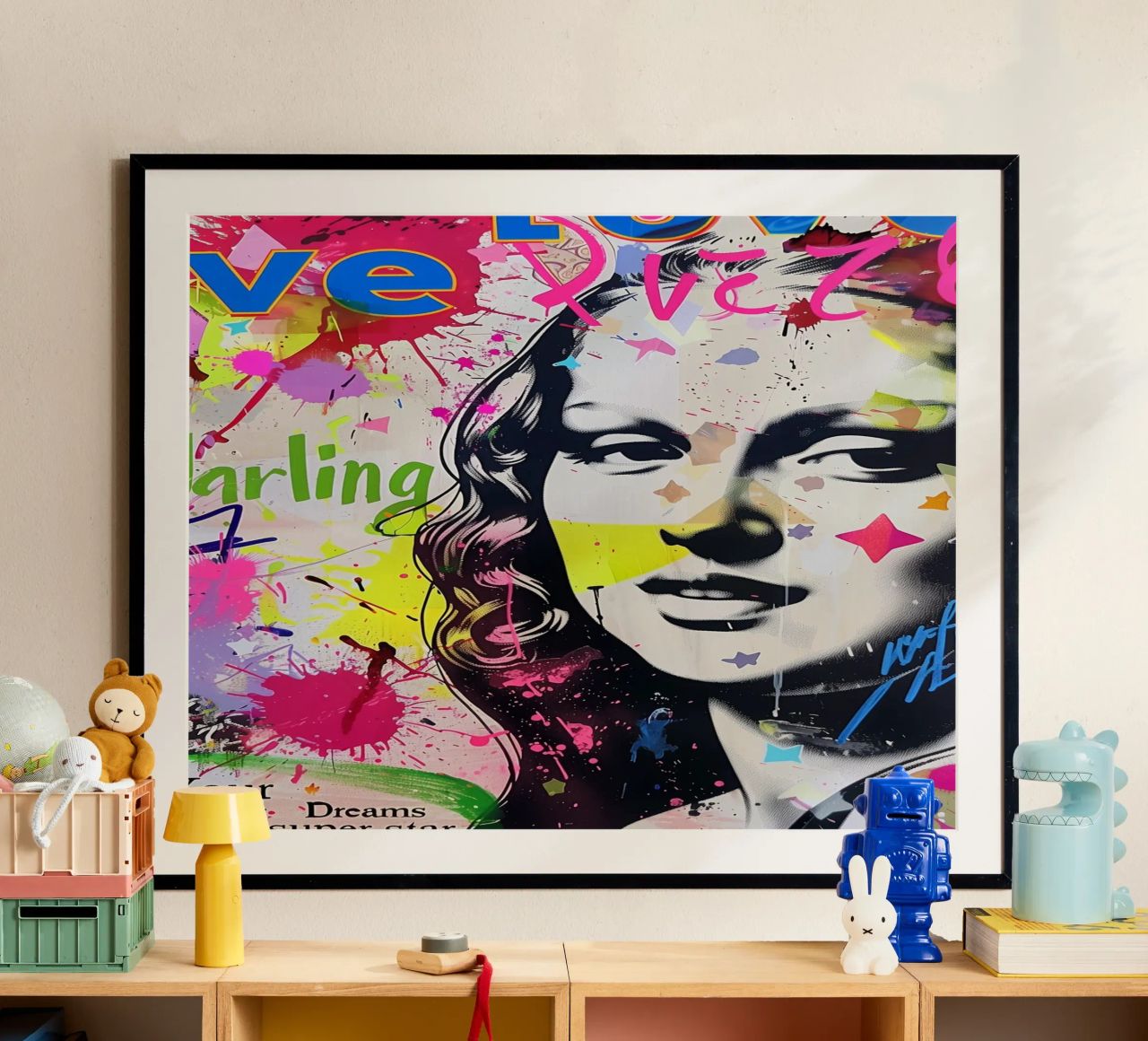 Mona Lisa pop-art poster by Carinaprint