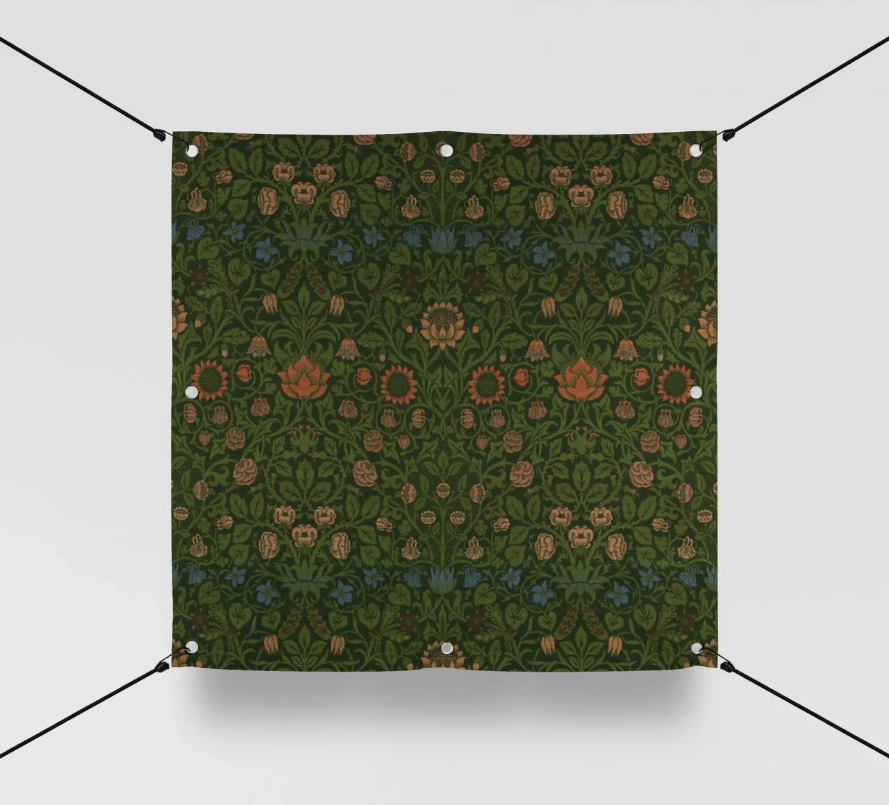 William Morris - Viola e aquilegia telo in pvc da William Store