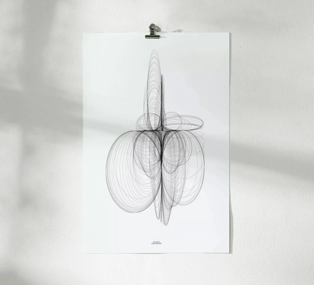 Tornadoes III poster con telaio in plastica da Nordic Creators