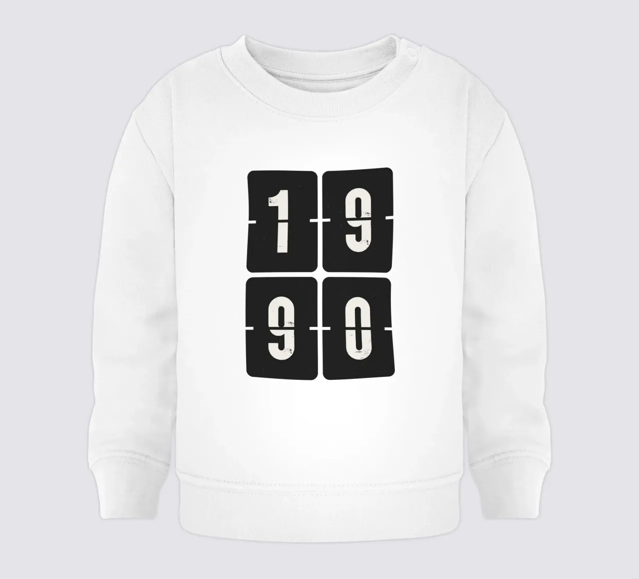 1990 Year baby sweatshirt by Vintagrafica