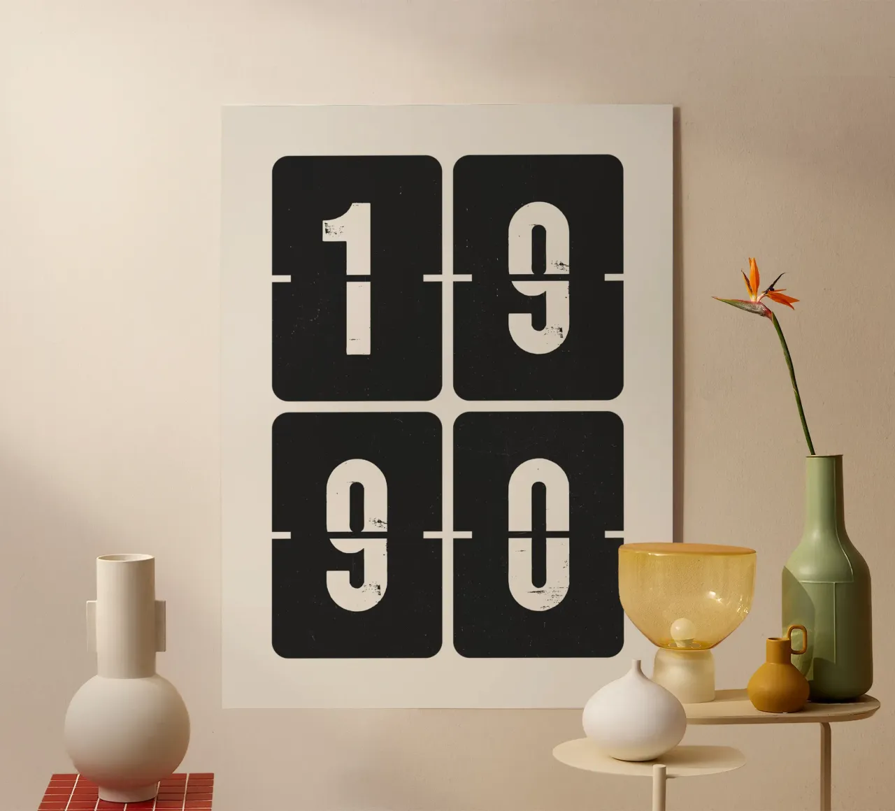 Anno 1990 plexiglass da Vintagrafica