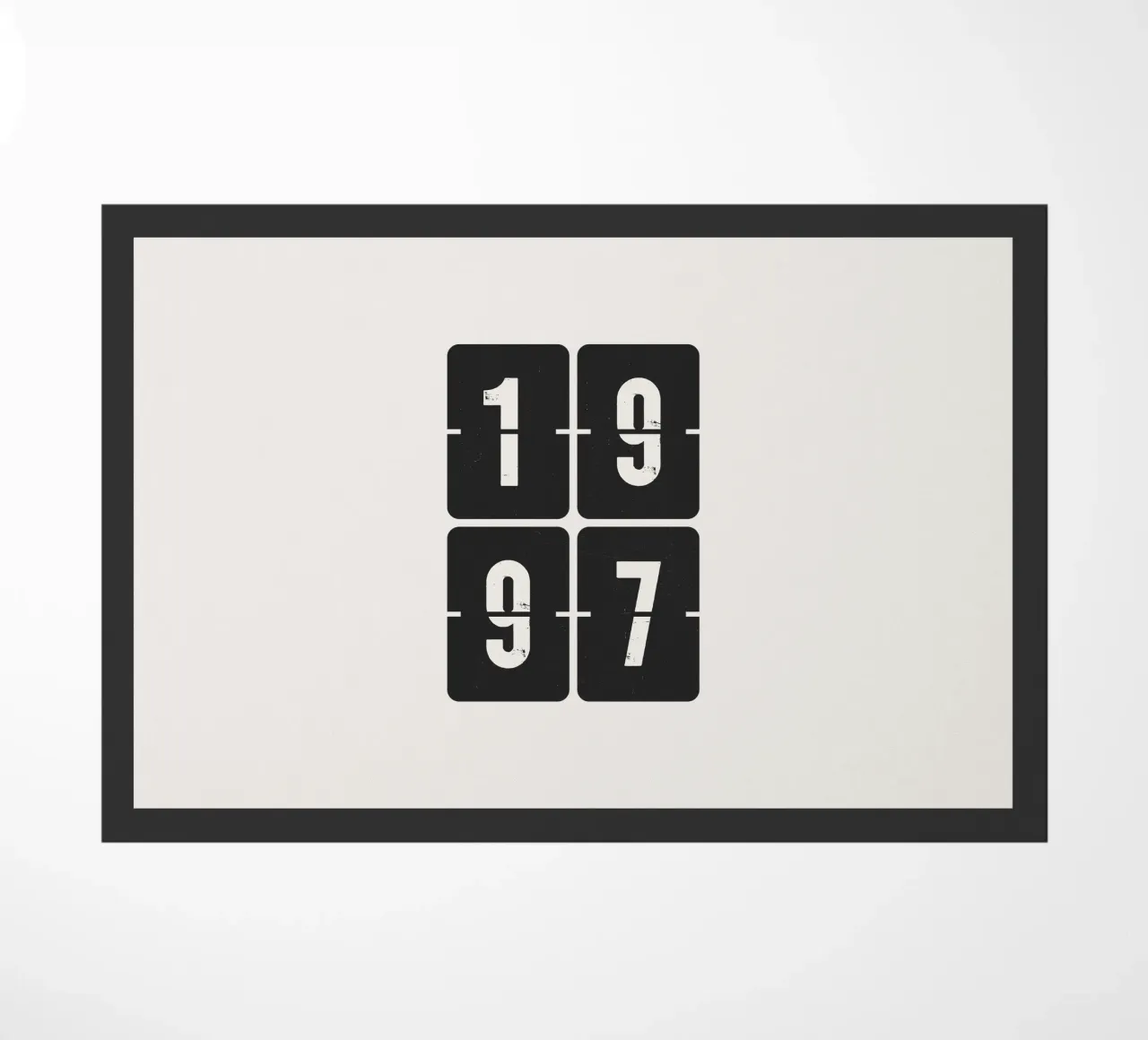 1997 Year doormat by Vintagrafica