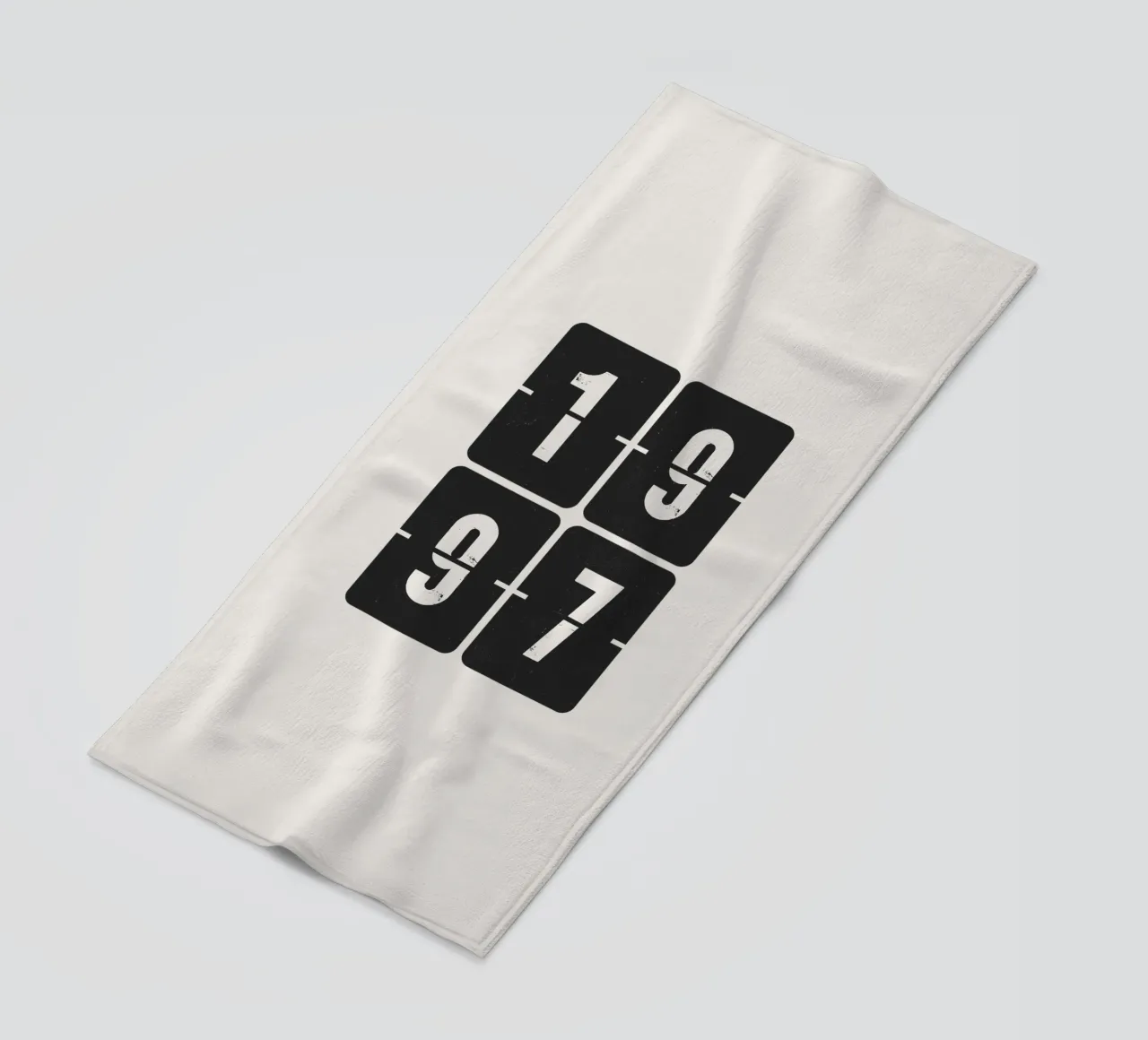 1997 Year beach towel by Vintagrafica