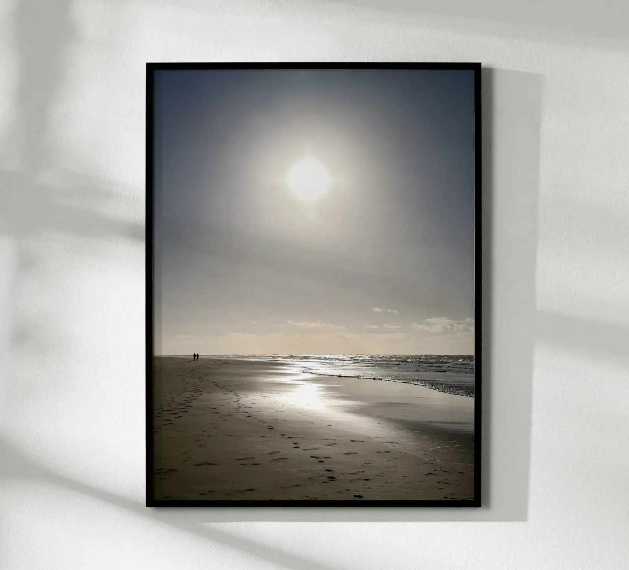 La Plage dorée poster con telaio in legno da CALL OF THE OCEAN