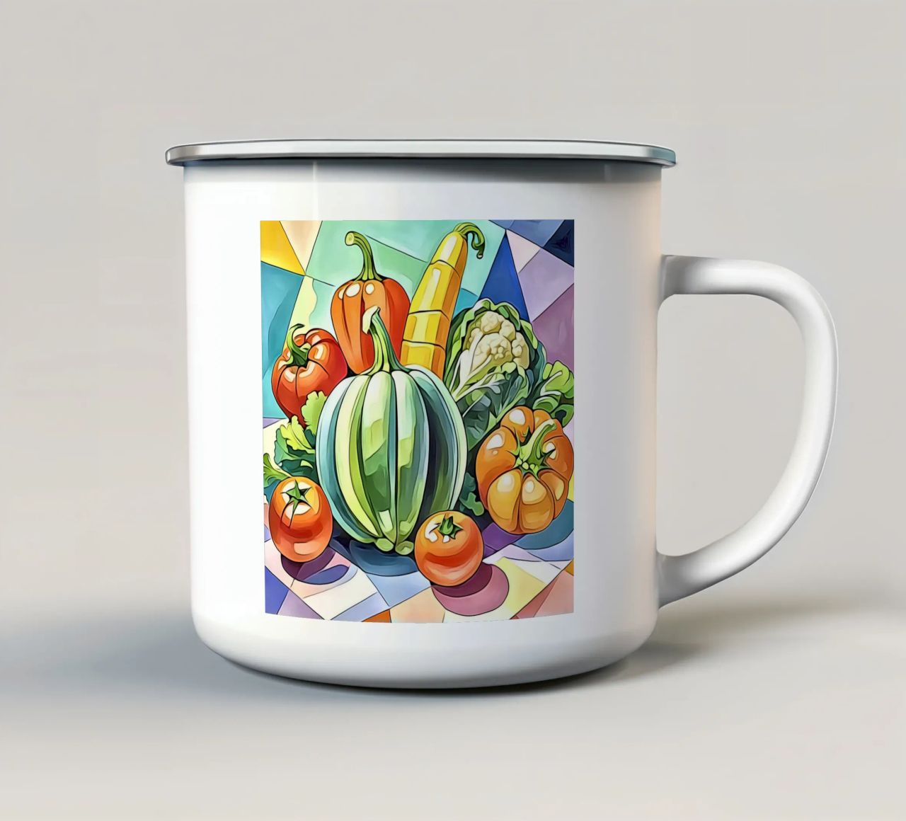 Verdure in pastello #1 tazza in smalto da ZAMART