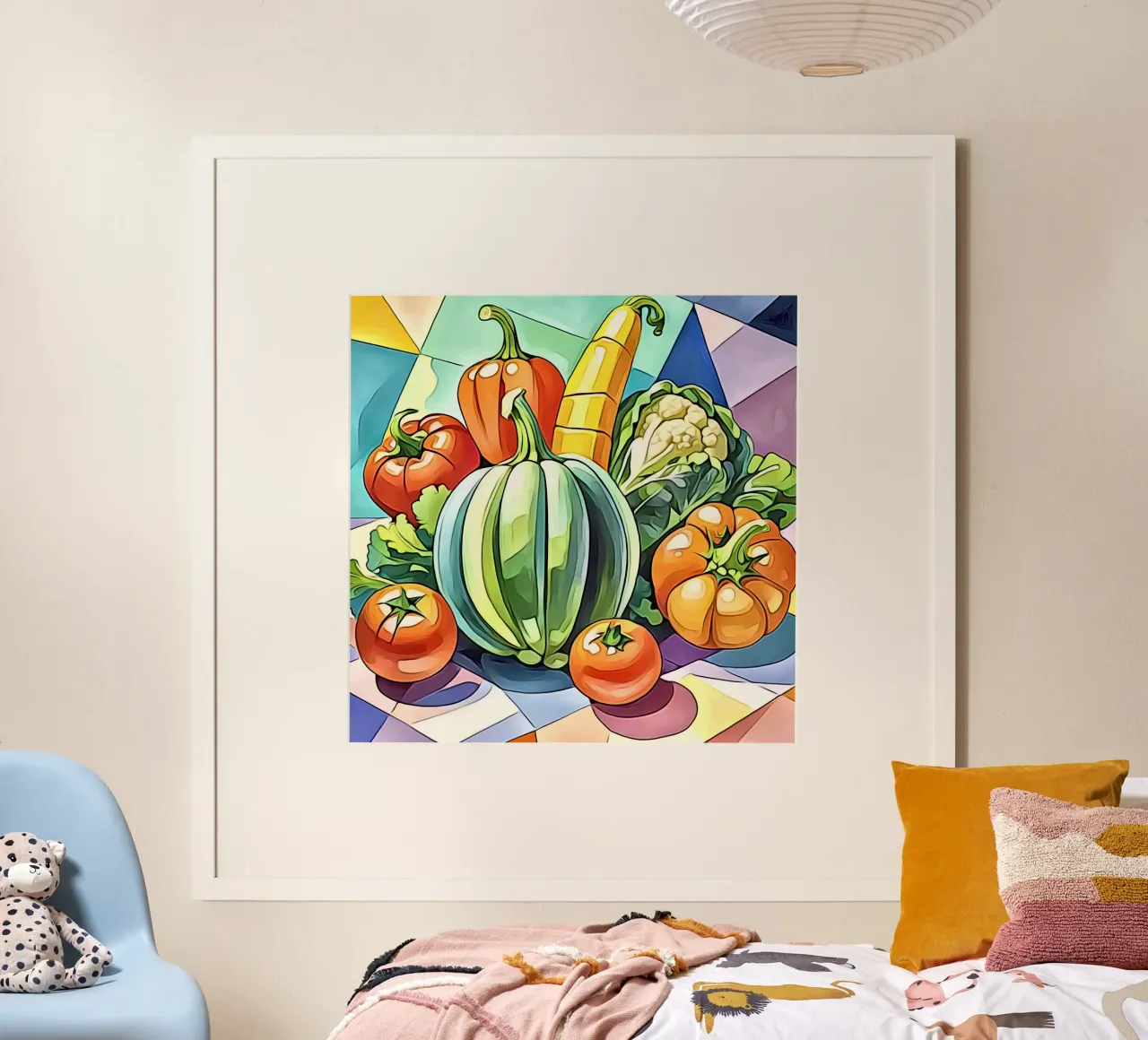 Vegetables in pastel #1 poster by ZAMART