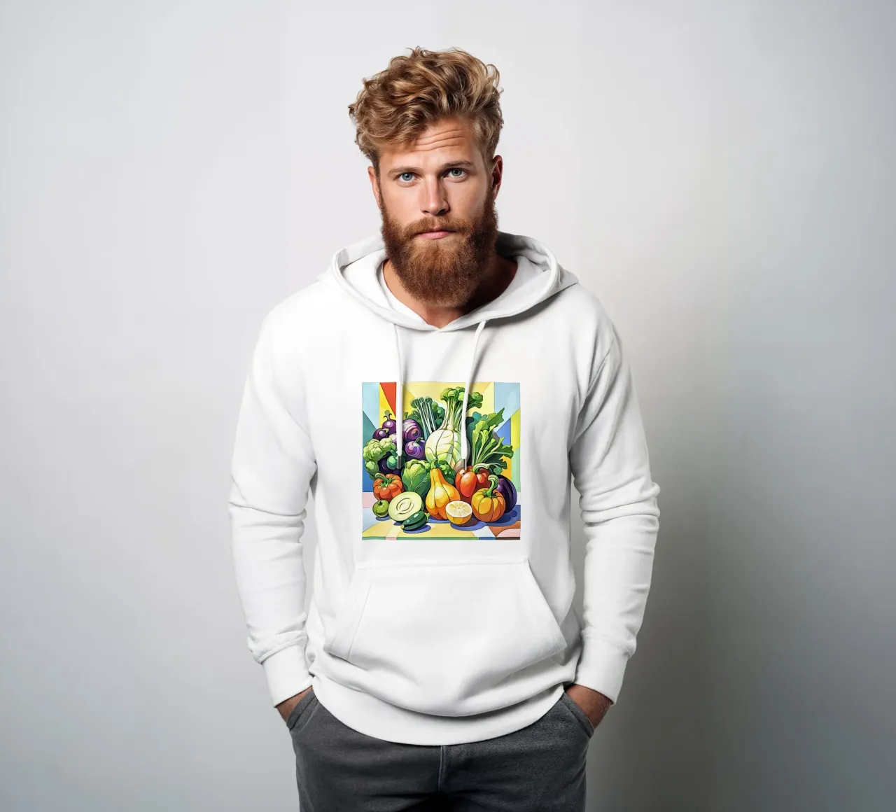 Verdure in pastello #2 felpa con cappuccio da ZAMART