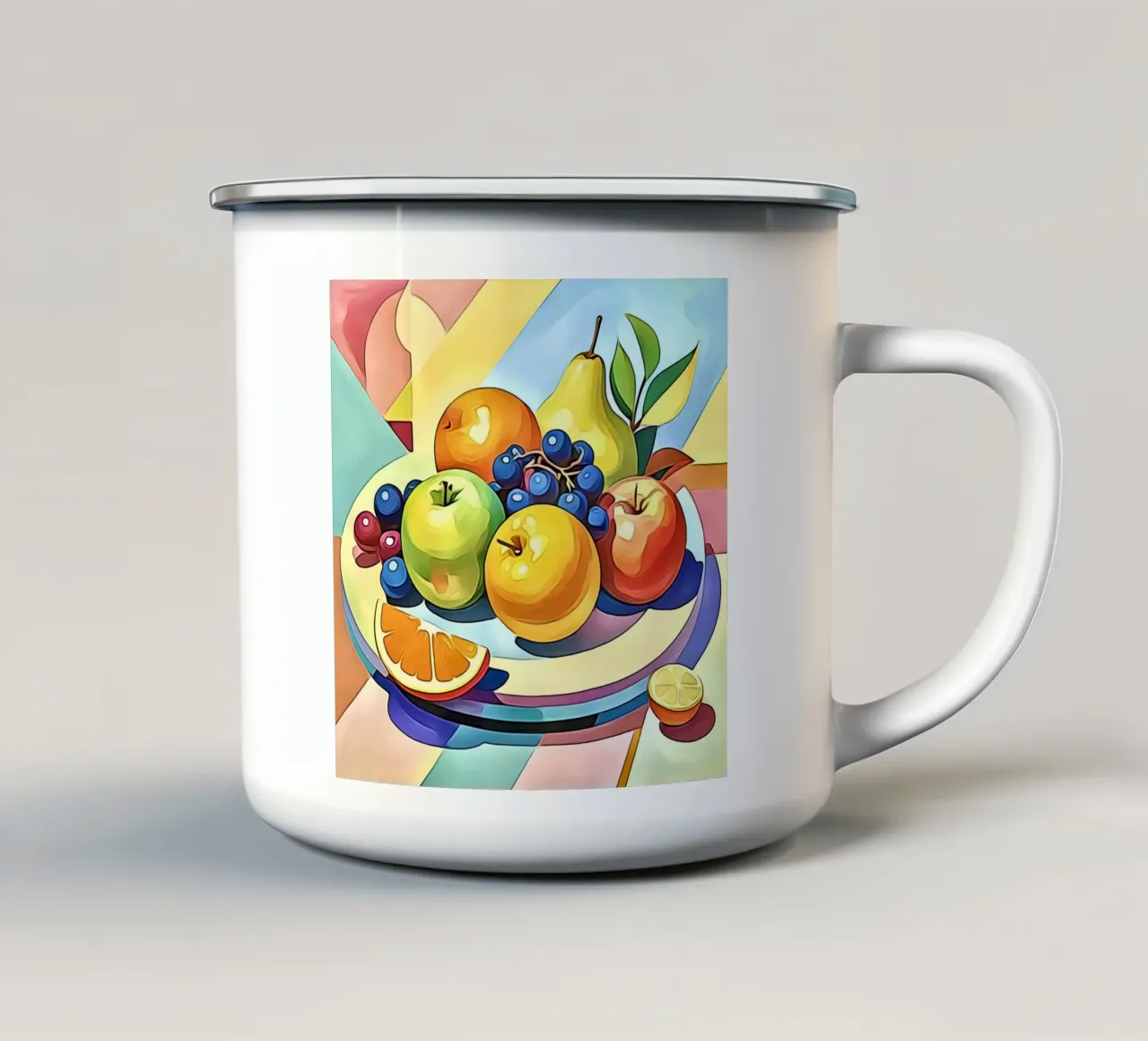 Frutta in pastello #2 tazza in smalto da ZAMART