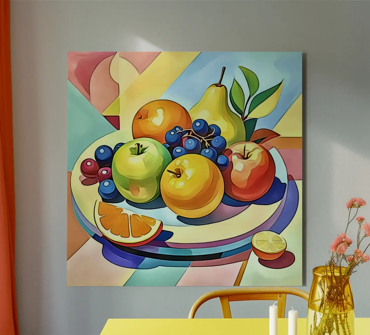 Frutta in pastello #2 alluminio dibond da ZAMART