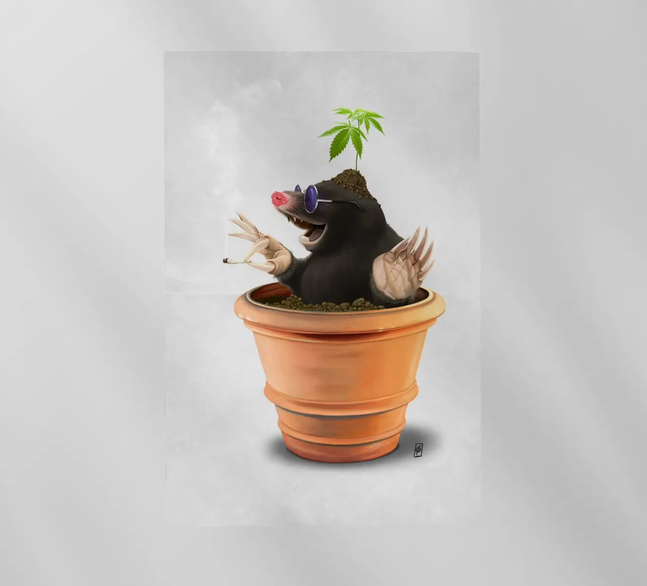 Pot (Wordless) pellicola backlit da Rob Art | Illustration