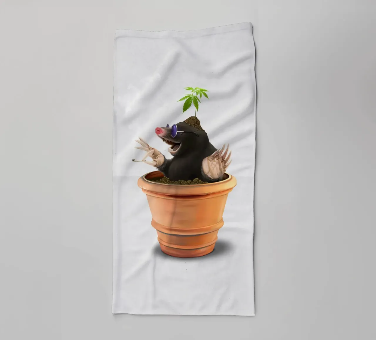 Pot (Wordless) asciugamano da bagno da Rob Art | Illustration