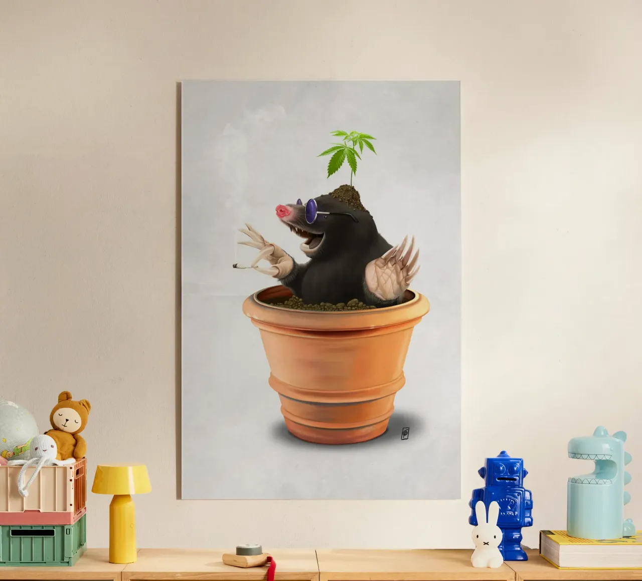 Pot (Wordless) plexiglass da Rob Art | Illustration