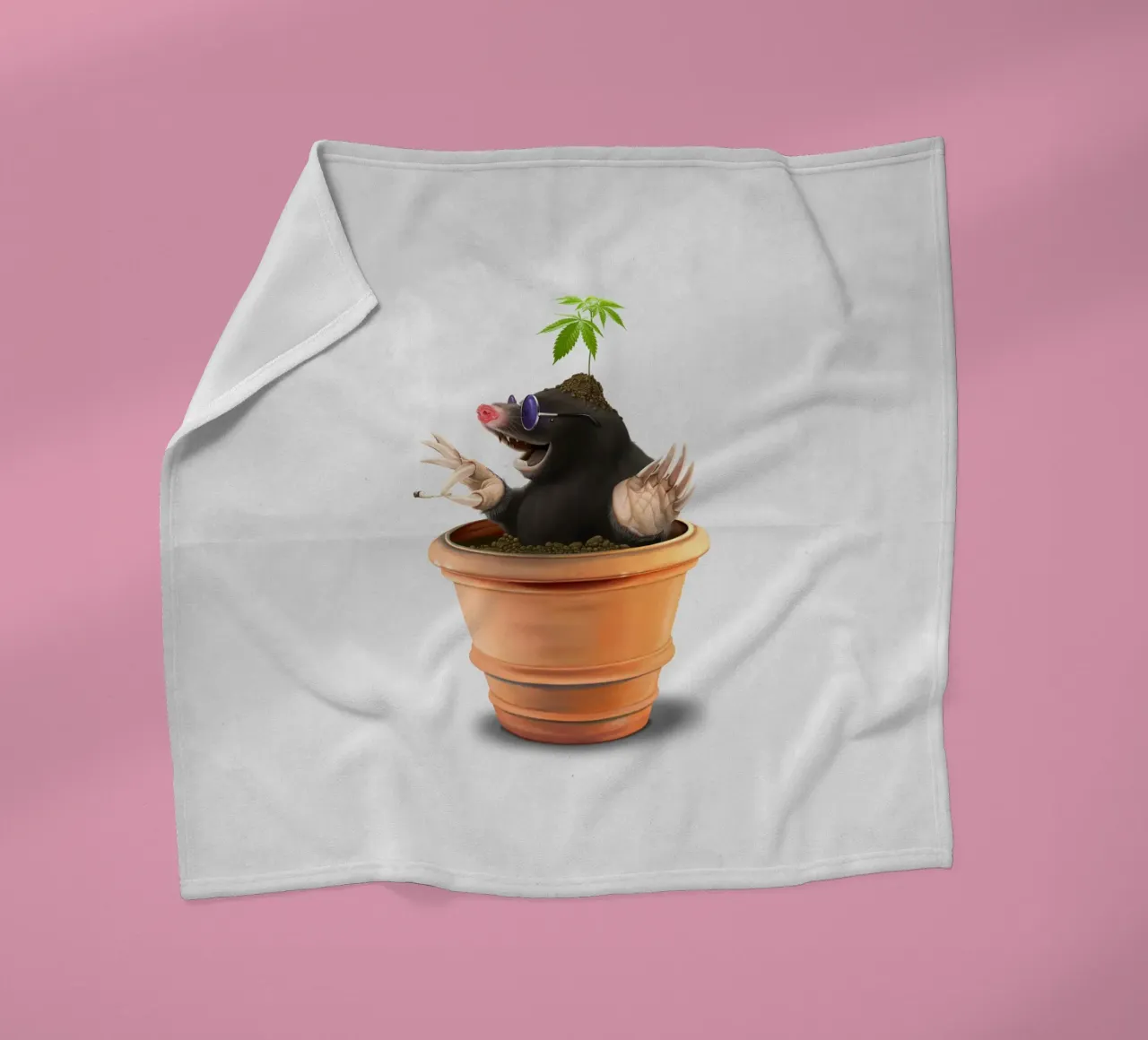 Pot (Wordless) coperta in pile da Rob Art | Illustration