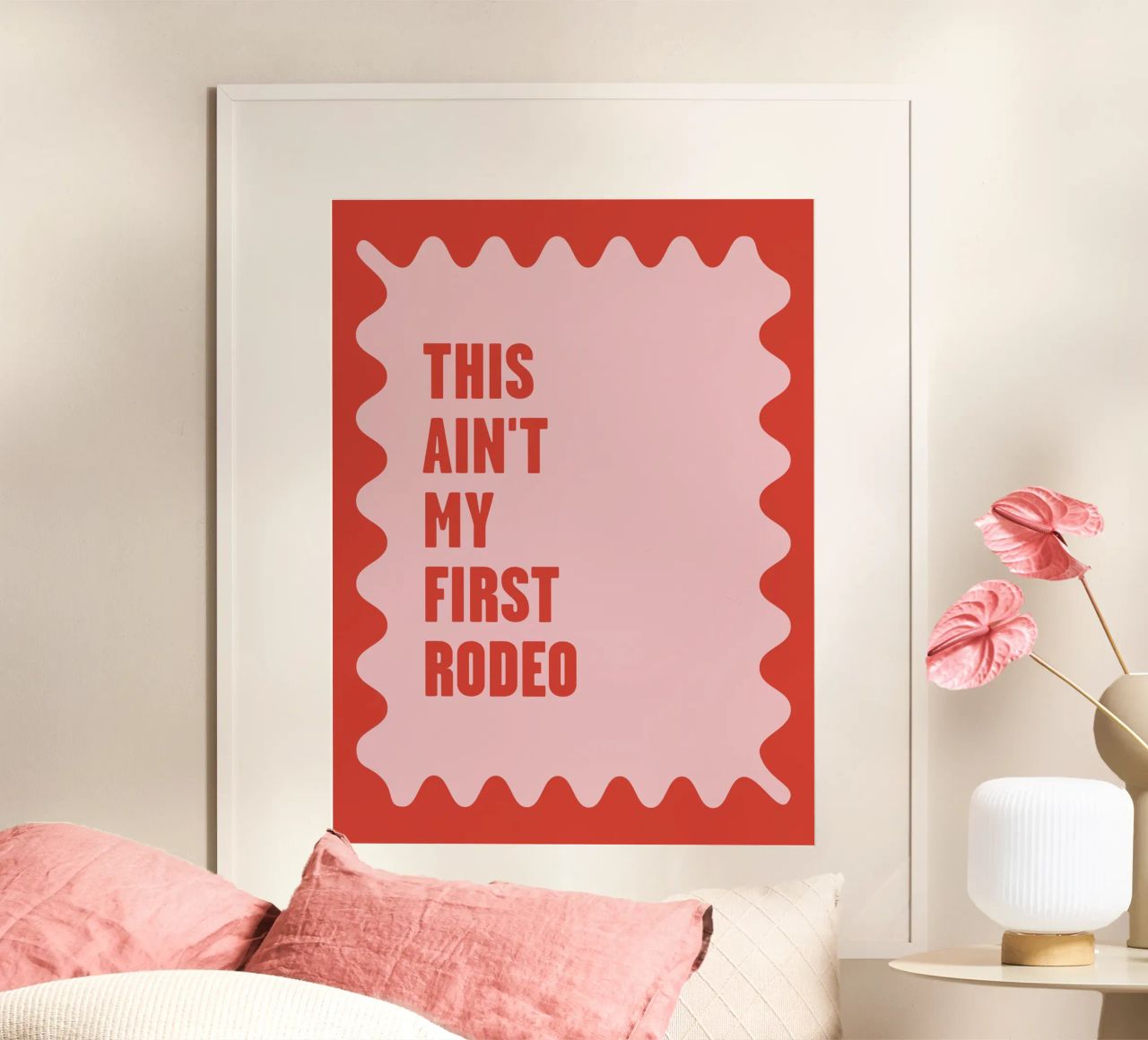 This Ain’t My First Rodeo, Western Typography Art poster by Peaches Art Prints