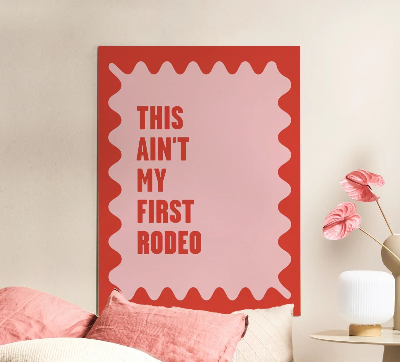 This Ain’t My First Rodeo, Western Typography Art poster by Peaches Art Prints