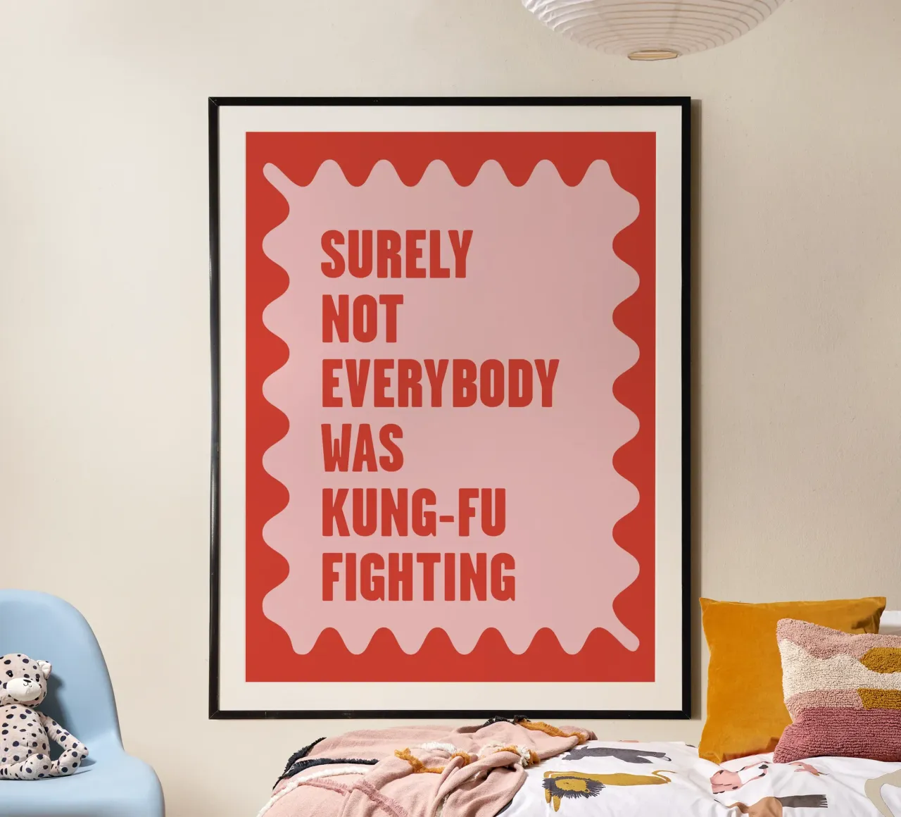Citazione di Kung Fu Fighting Typography carta hahnemühle da Peaches Art Prints