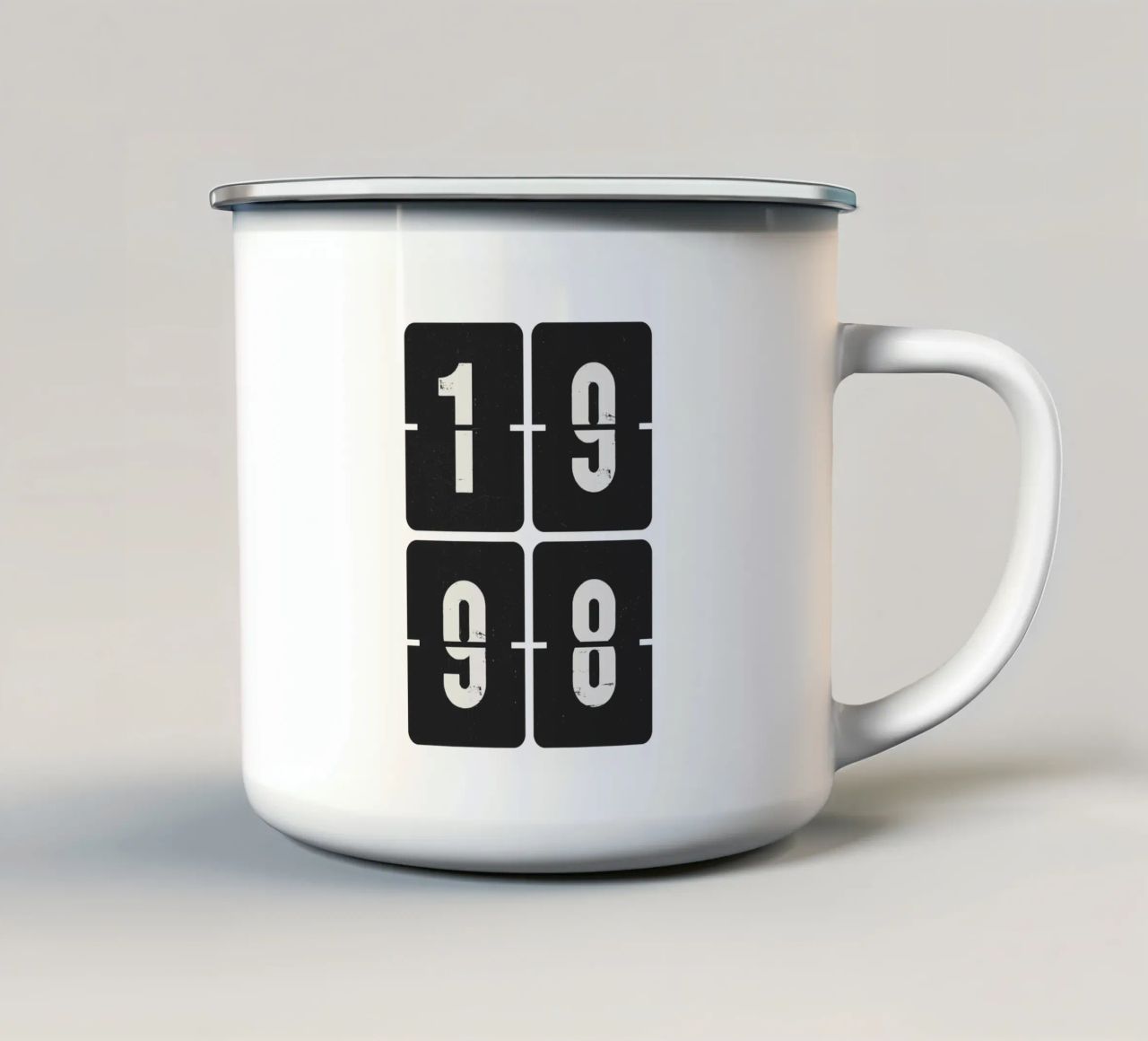 Anno 1998 tazza in smalto da Vintagrafica