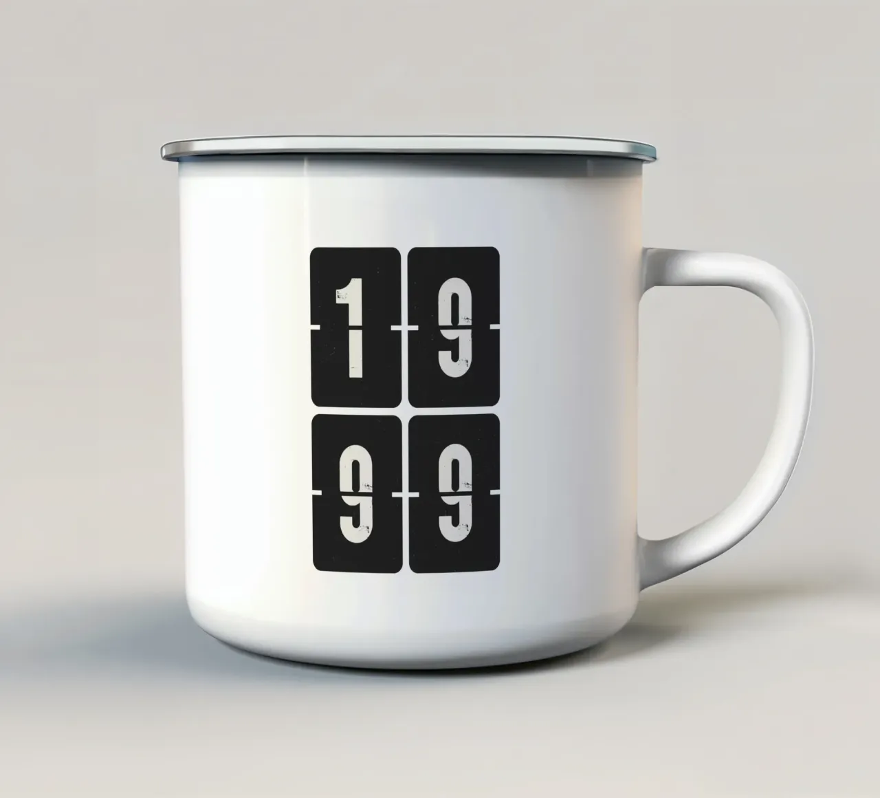 Anno 1999 tazza in smalto da Vintagrafica