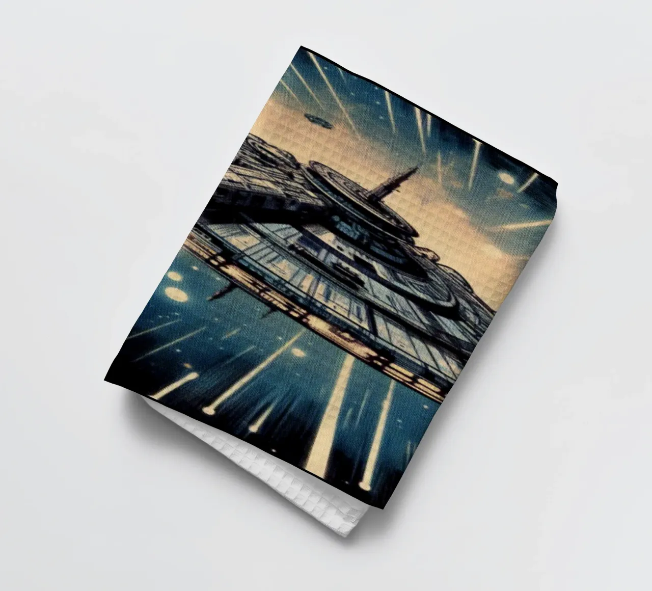 Spaceship - Impression d'affiches vintage torchon de posterprints-by-nomad