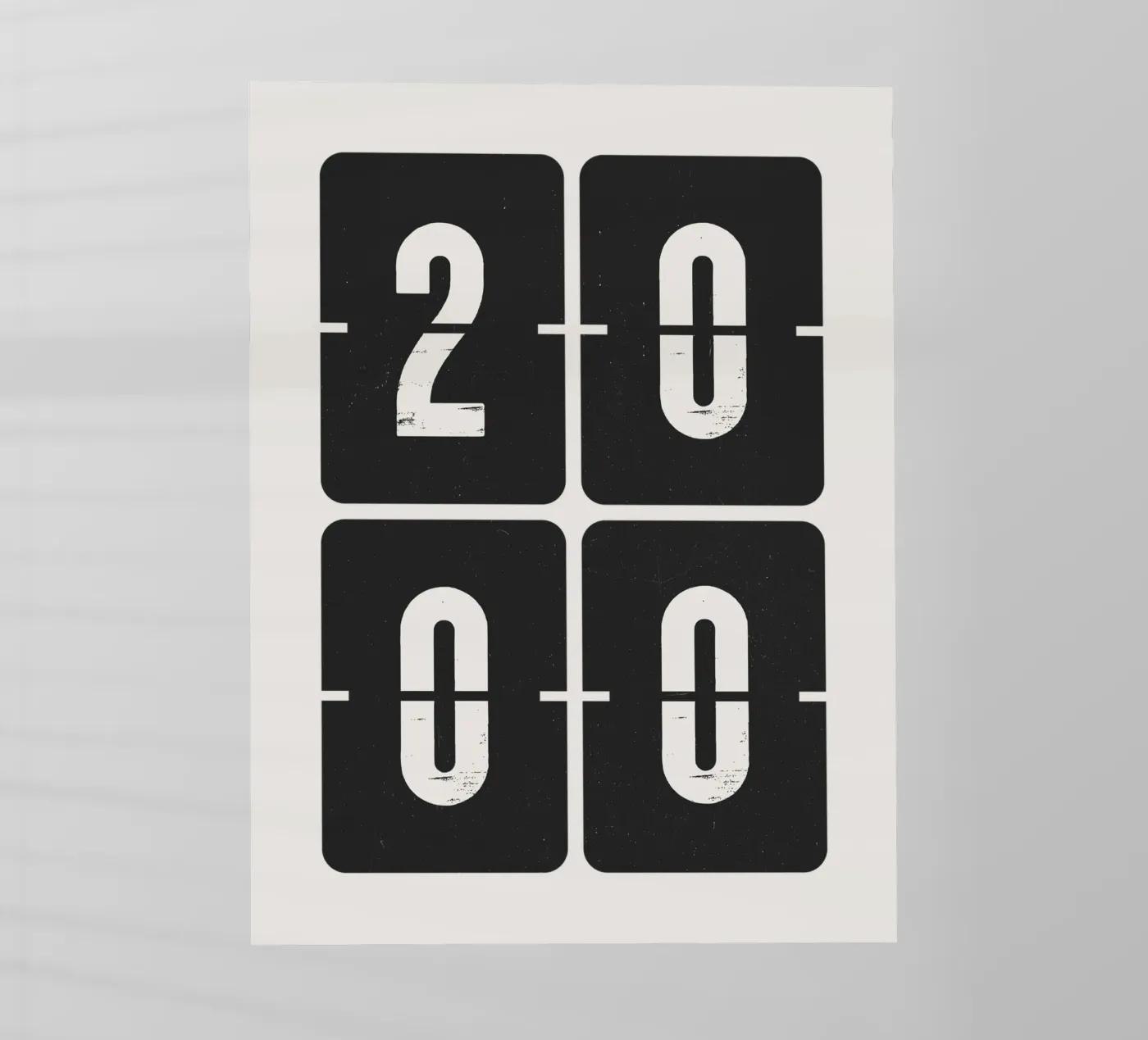 Anno 2000 pellicola backlit da Vintagrafica