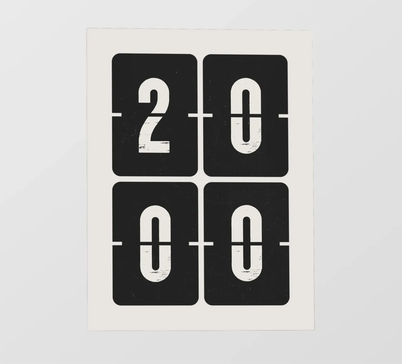 Anno 2000 pellicola backlit da Vintagrafica