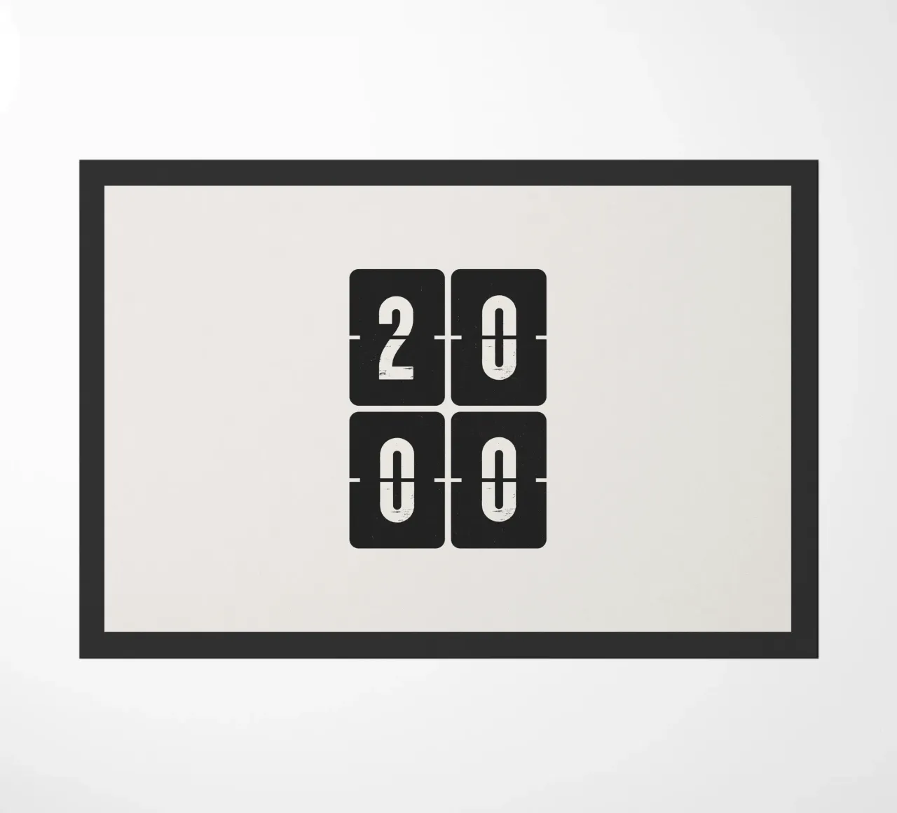 2000 Year doormat by Vintagrafica