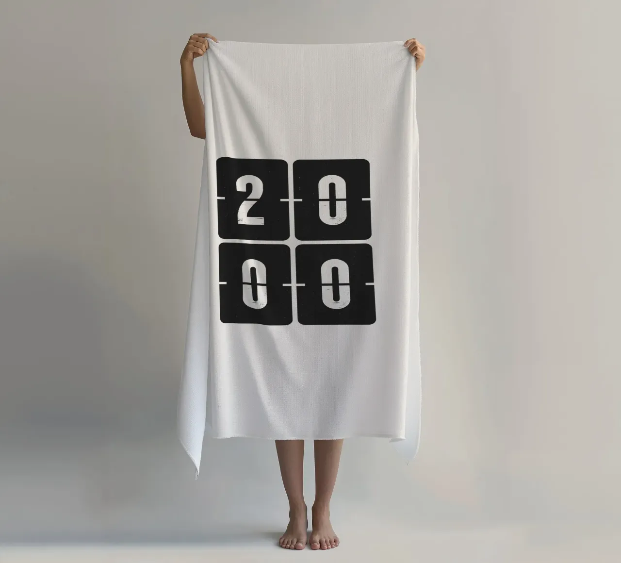 2000 Year beach towel by Vintagrafica