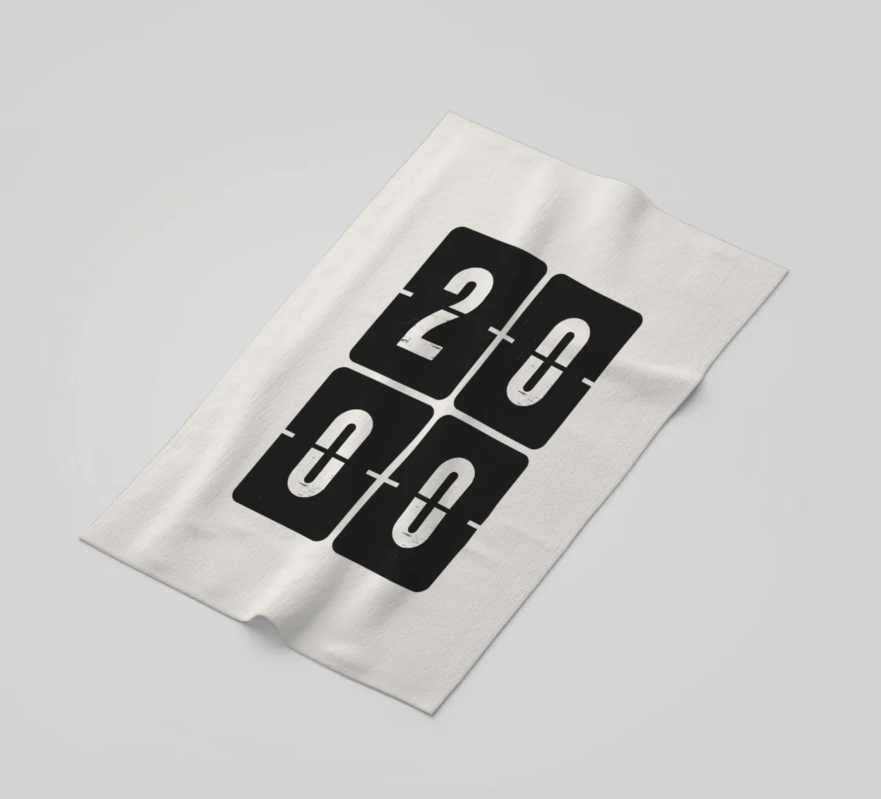 2000 Year beach towel by Vintagrafica