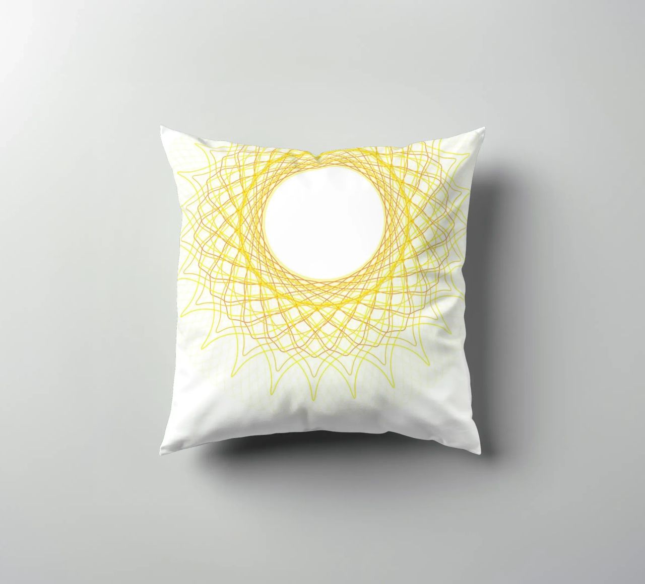 Spirograph Series - SUN cuscino da zimmerkunst