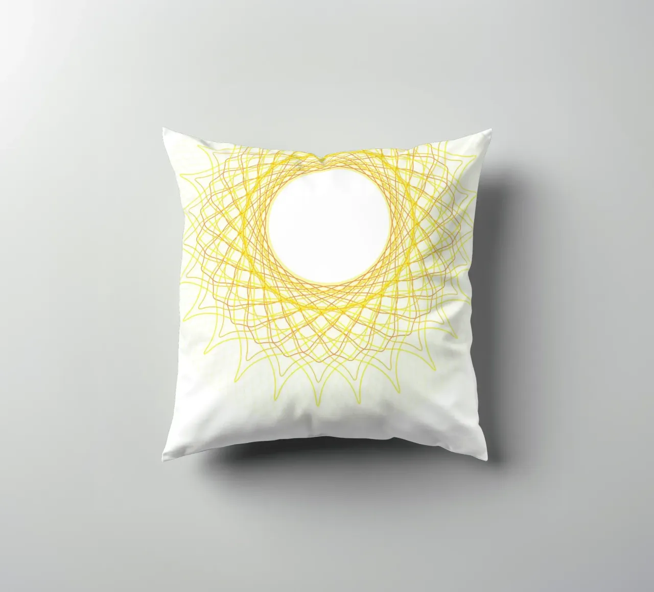 Spirograph Series - SUN cuscino da zimmerkunst