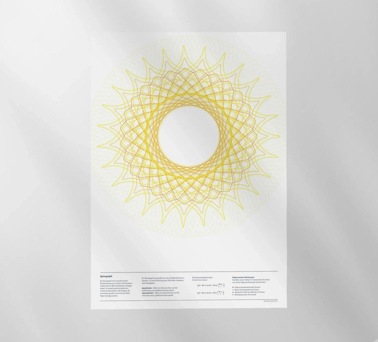 Spirograph Series - SUN pellicola backlit da zimmerkunst
