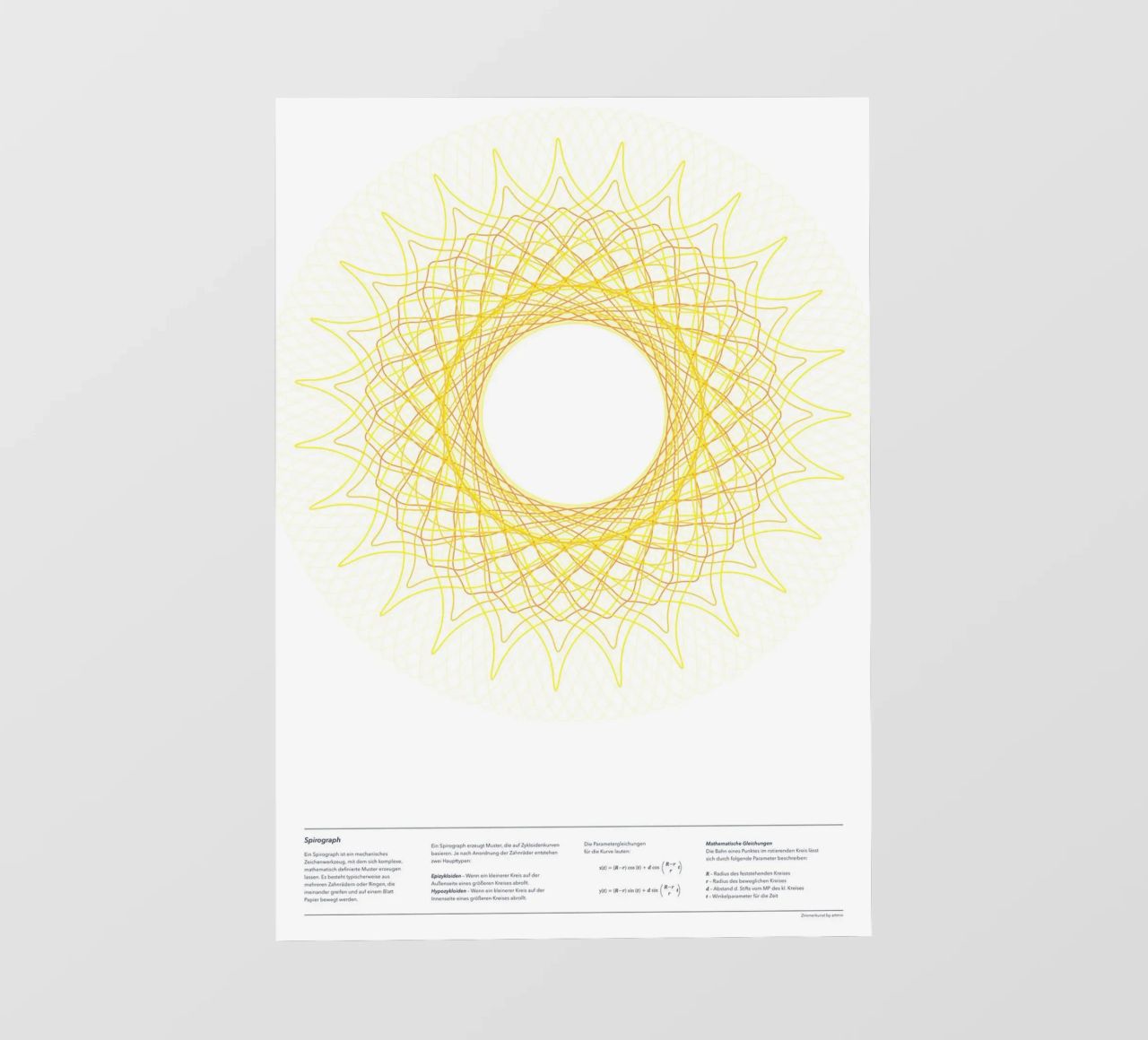 Spirograph Series - SUN pellicola backlit da zimmerkunst