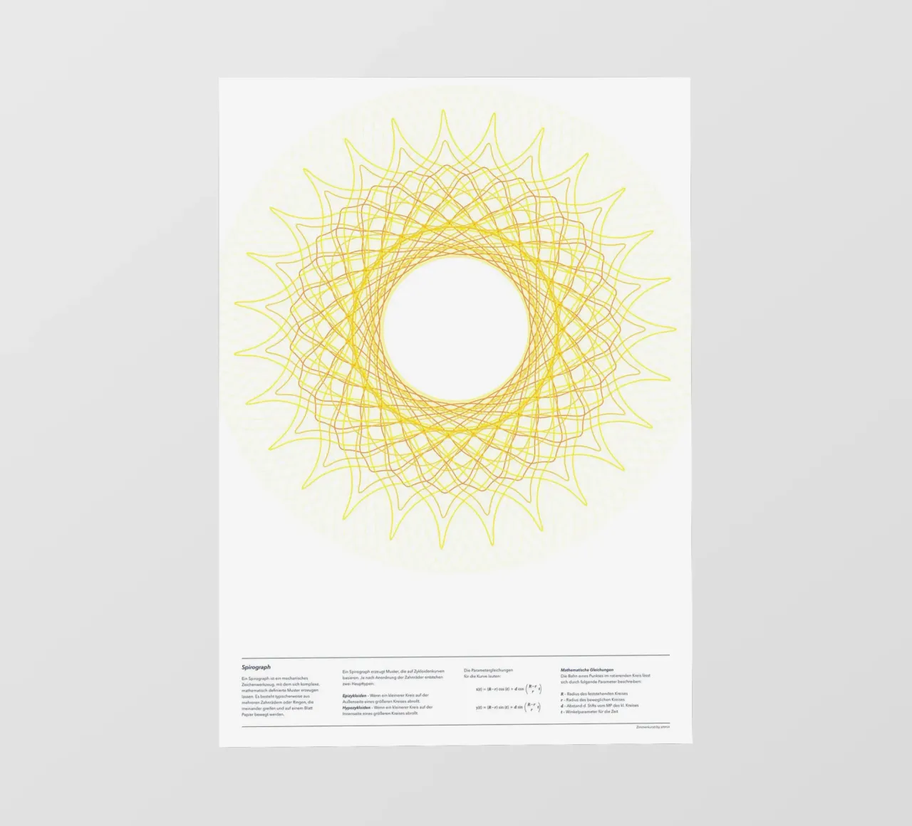 Spirograph Series - SUN pellicola backlit da zimmerkunst