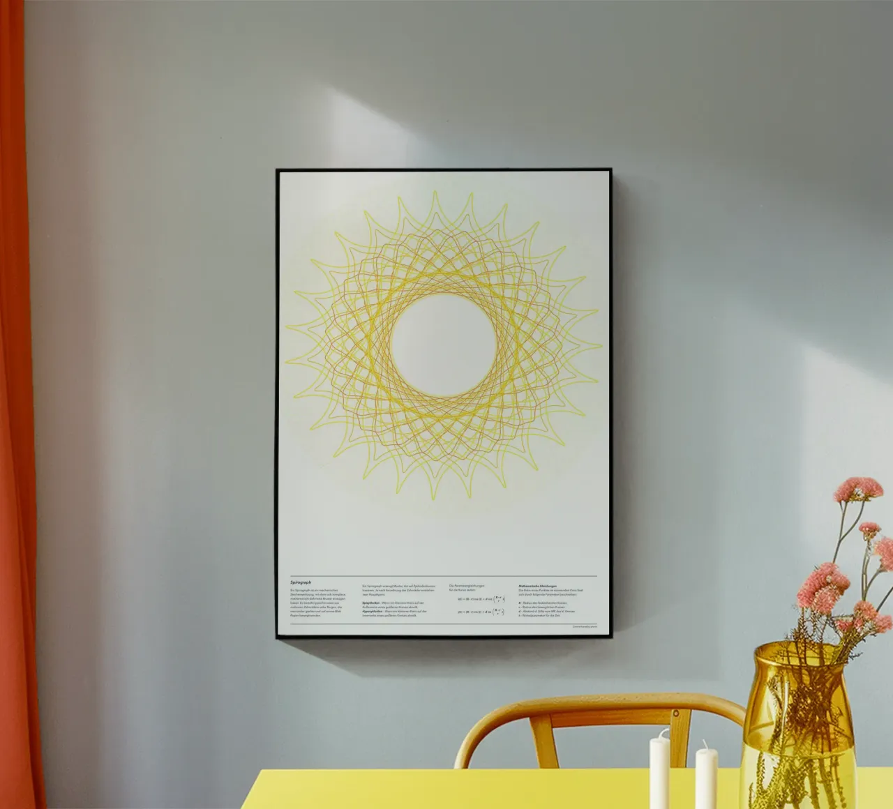 Spirograph Series - SUN plexiglass da zimmerkunst