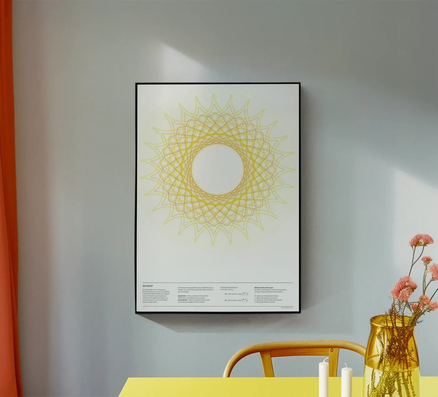 Spirograph Series - SUN plexiglass da zimmerkunst