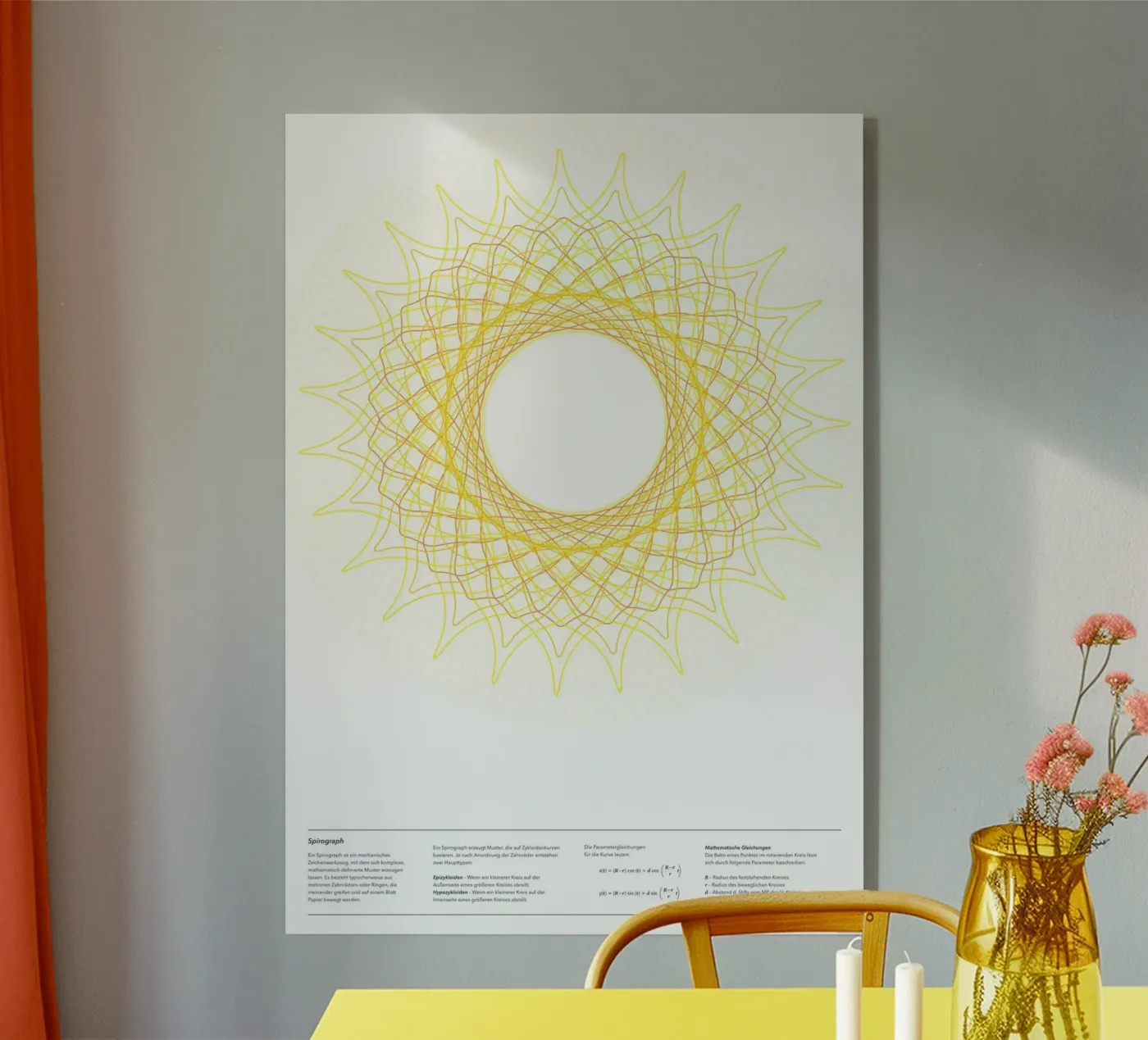 Spirograph Series - SUN plexiglass da zimmerkunst