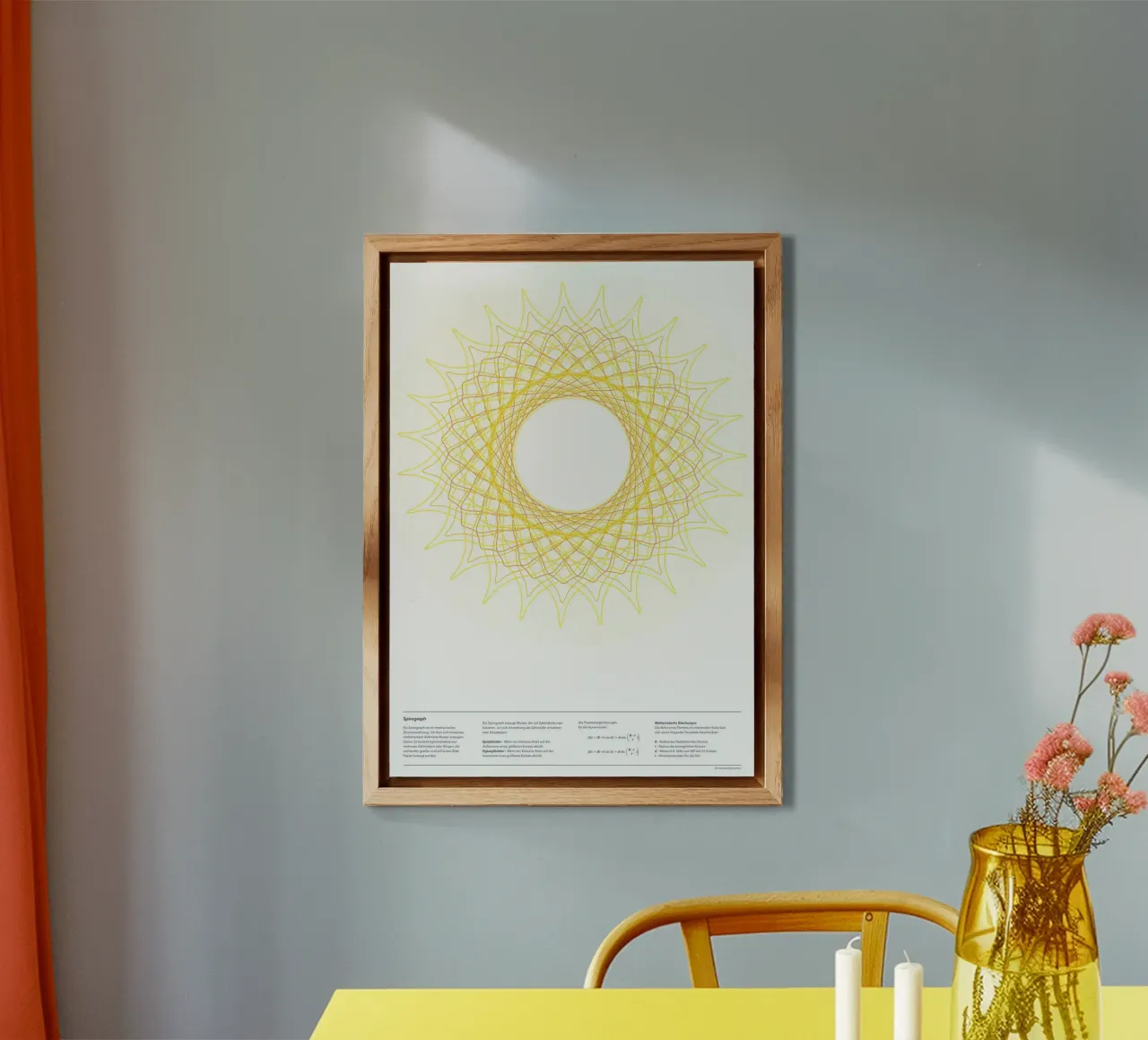 Spirograph Series - SUN alluminio dibond da zimmerkunst
