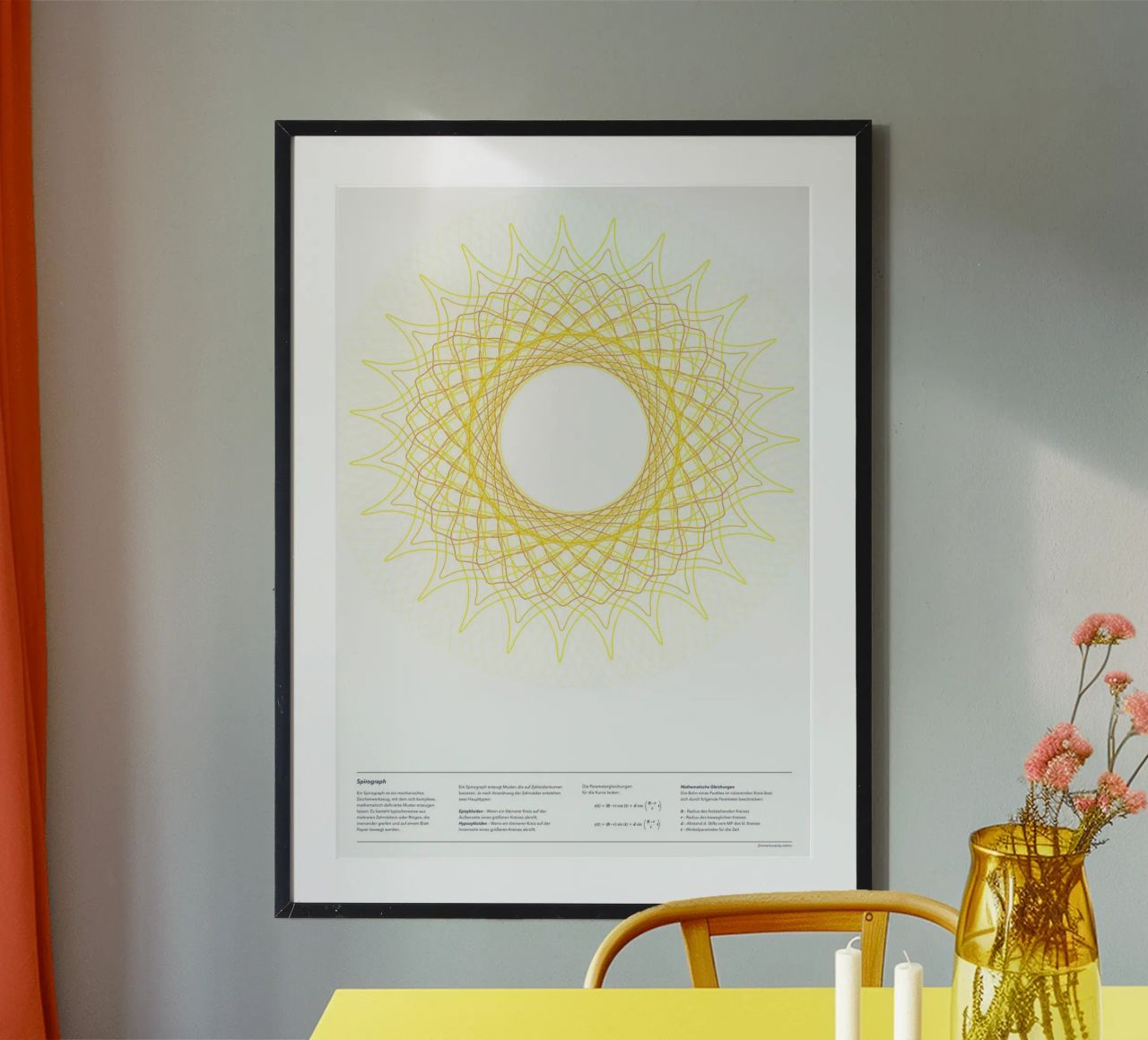 Spirograph Series - SUN carta hahnemühle da zimmerkunst